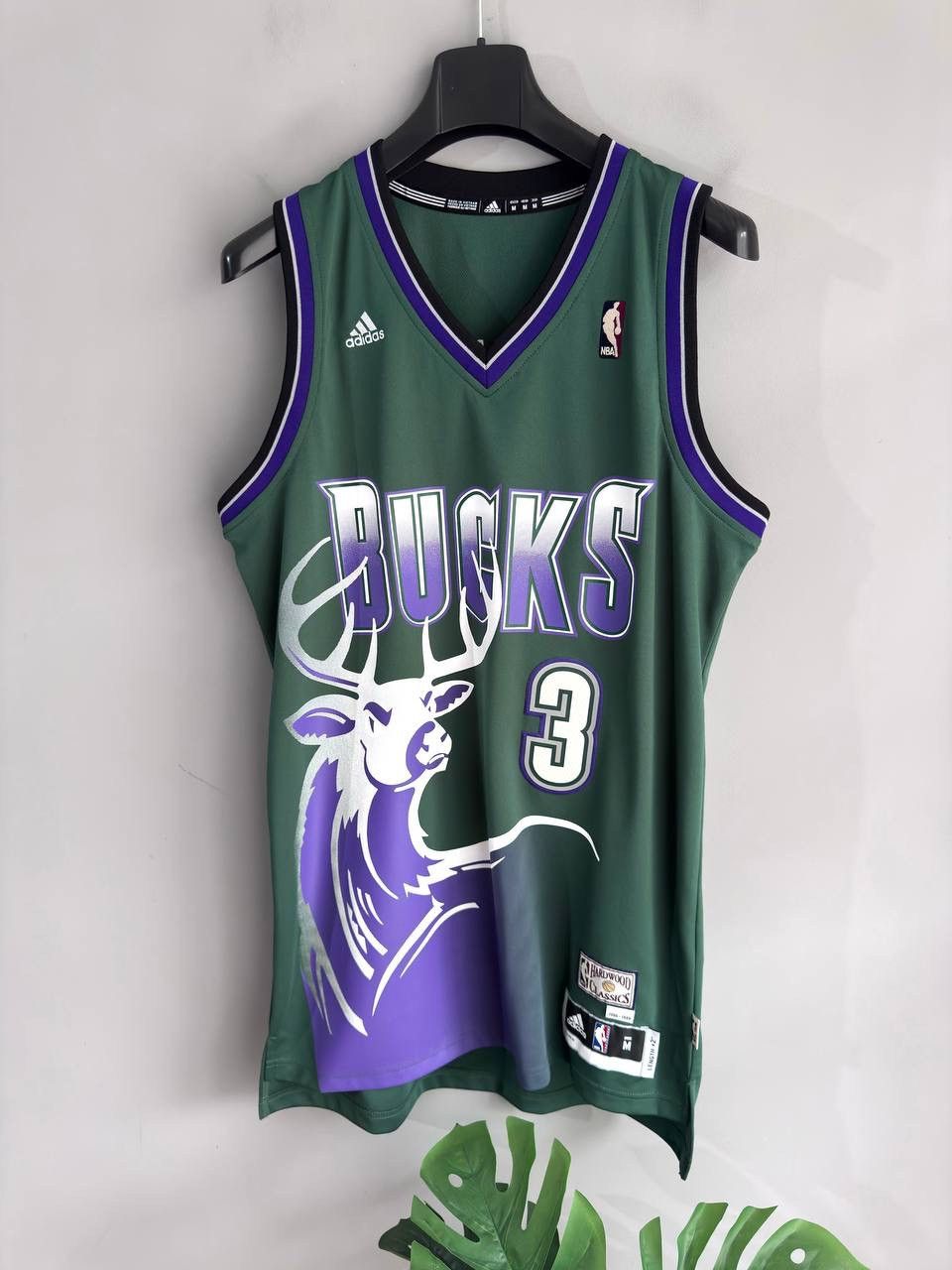 Adidas Milwaukee Bucks 1995-99 NBA Basketball Jersey #3 JENNINGS, M Size US M / EU 48-50 / 2 - 2 Thumbnail