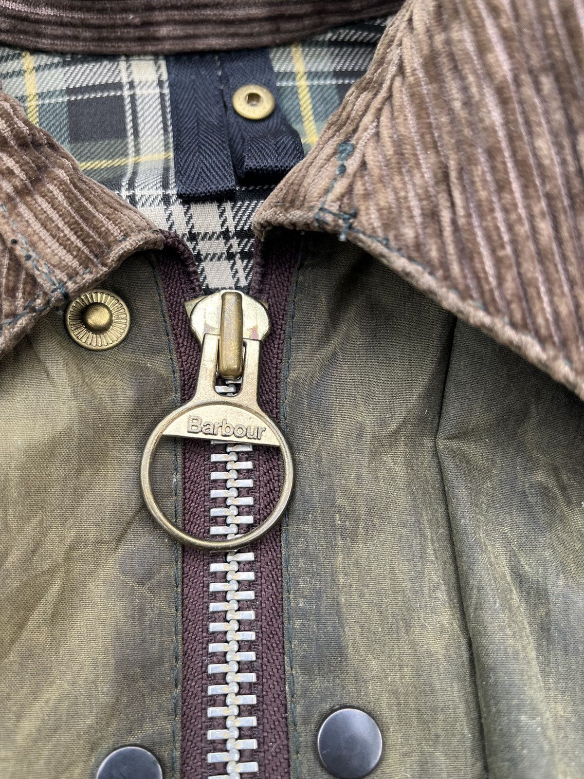 Barbour × Vintage Vtg Barbour Beaufort Jacket Zip Up Size US M / EU 48-50 / 2 - 17 Thumbnail