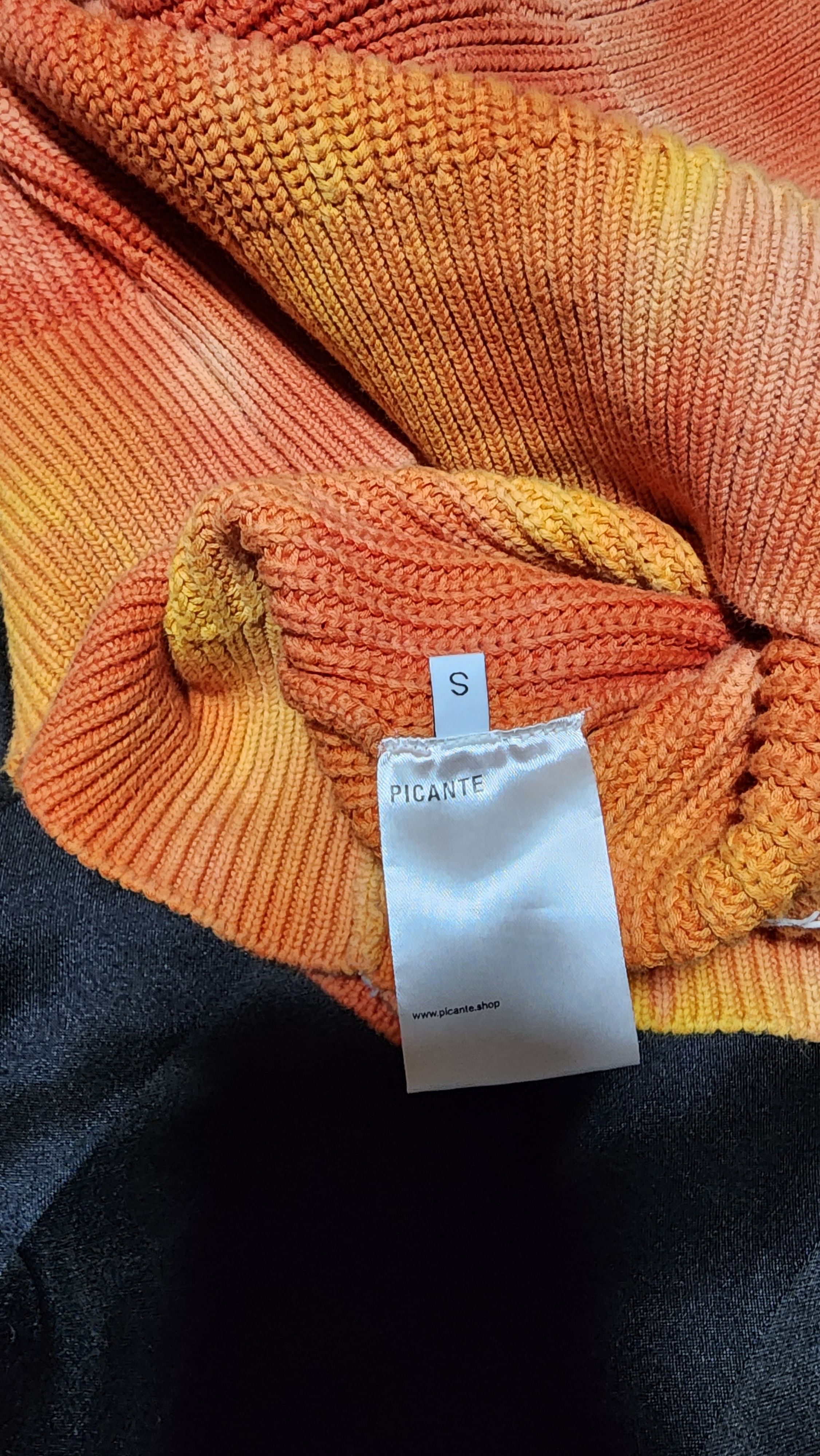 Other PICANTE ribbed knit sweater tie dye sunburst Size US S / EU 44-46 / 1 - 4 Thumbnail