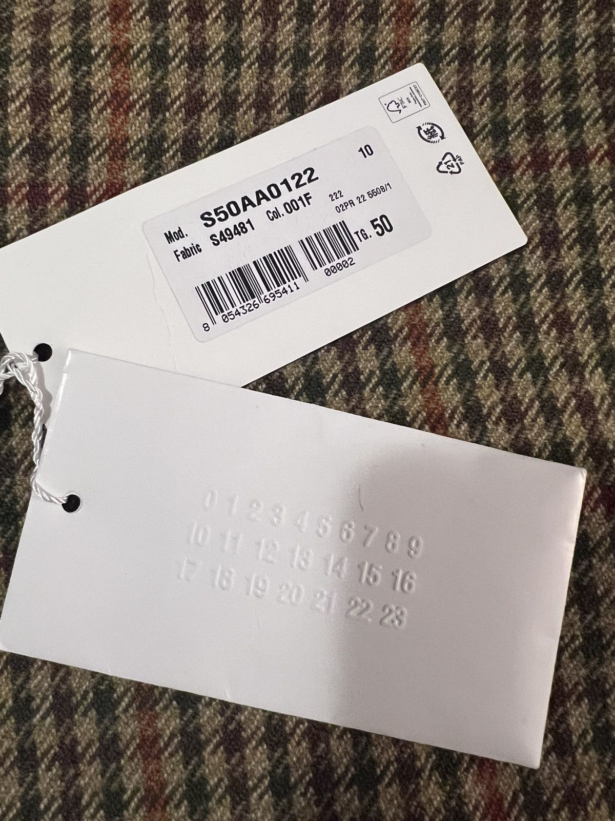 Maison Margiela $4.5k+ FW22 Lines 1 & 10 checked greatcoat, IT50 (oversized) Size US M / EU 48-50 / 2 - 23 Thumbnail
