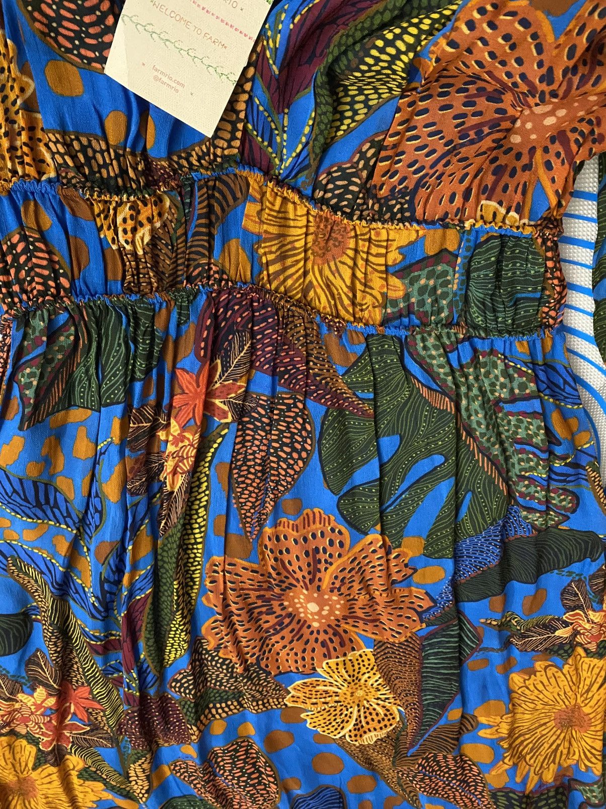 Farm Rio Farm Rio x Anthropologie Puff Sleeve Maxi Dress Carnival NWT Size XXS / US 00 / IT 34 - 8 Thumbnail