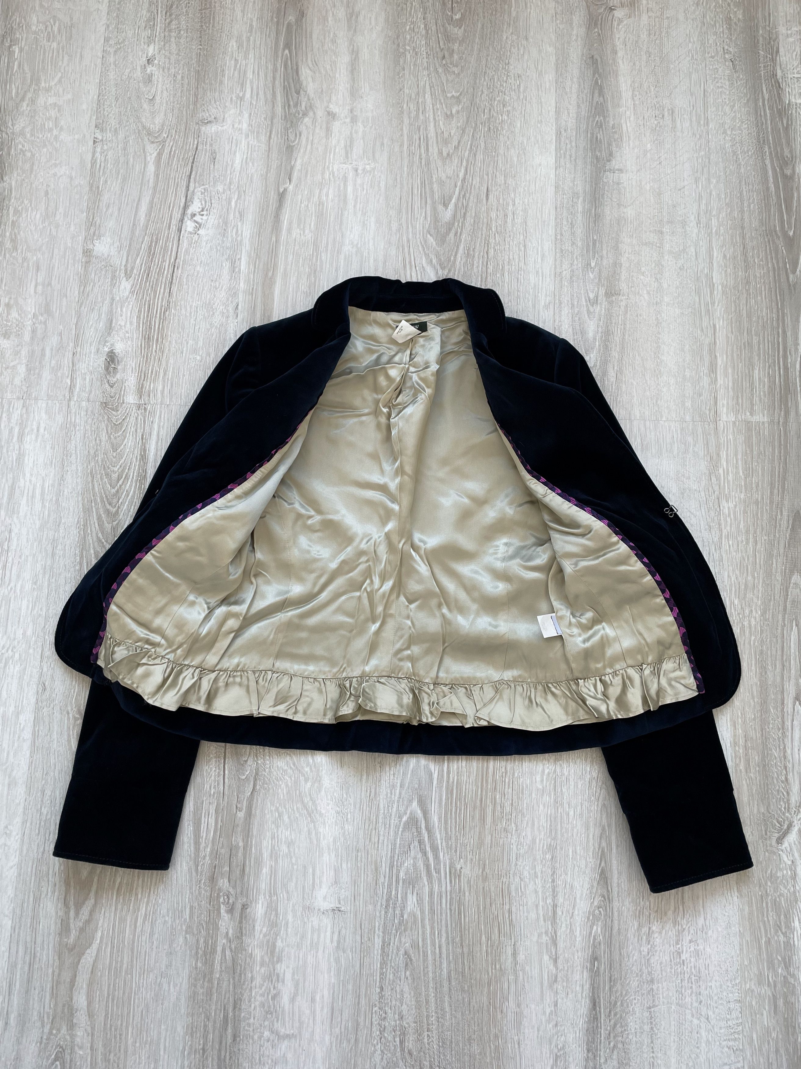 J.Crew Vintage Y2K J.Crew Velour Blazer Jacket Size M / US 6-8 / IT 42-44 - 6 Thumbnail
