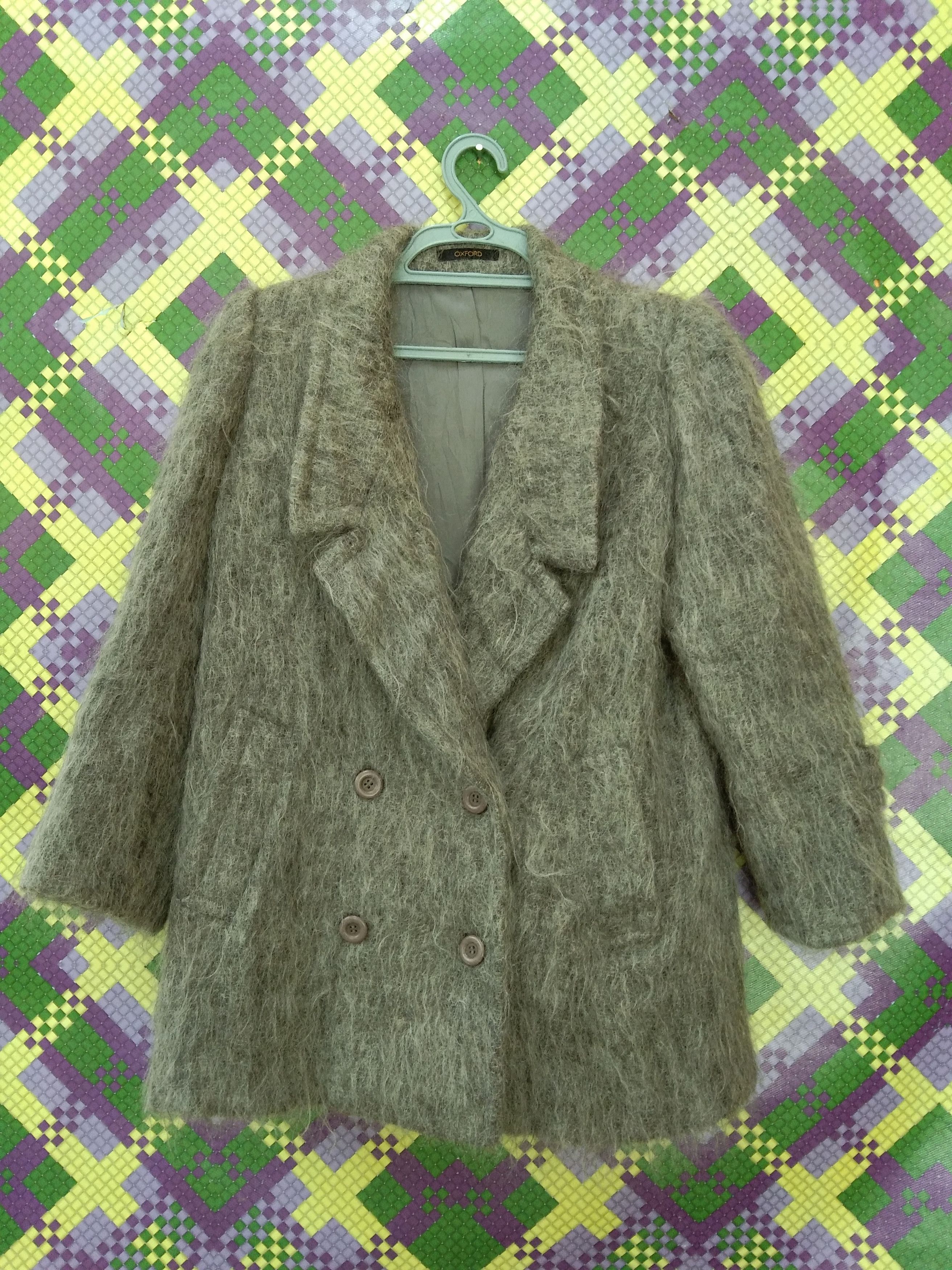 OXFORD DOUBLE-BREASTED MOHAIR JACKET