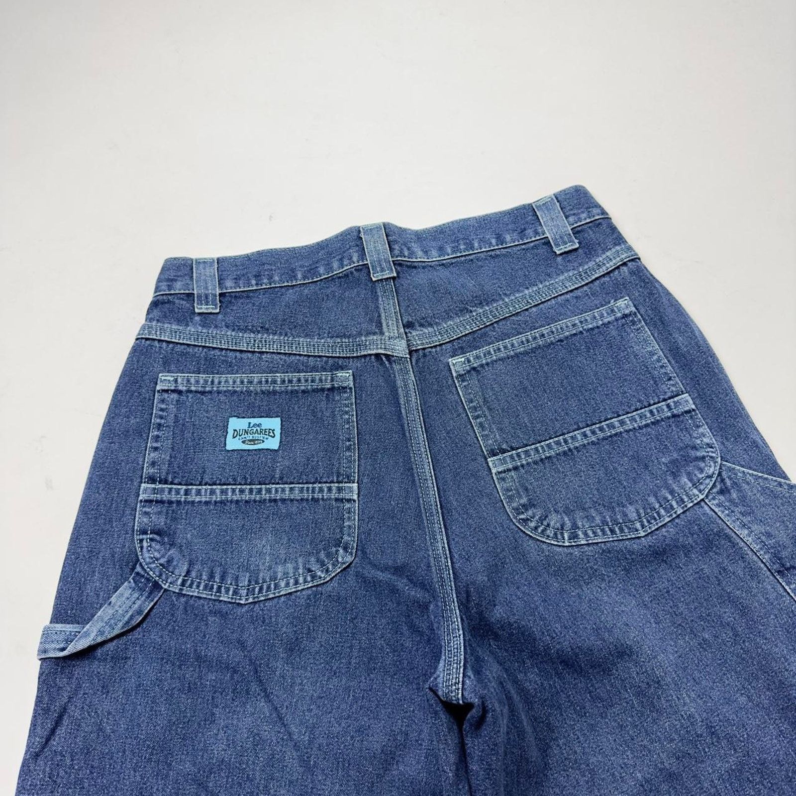 Lee × Vintage Vintage Lee Blue Carpenter Baggy Wide-Leg Streetwear Pants Size US 30 / EU 46 - 2 Thumbnail