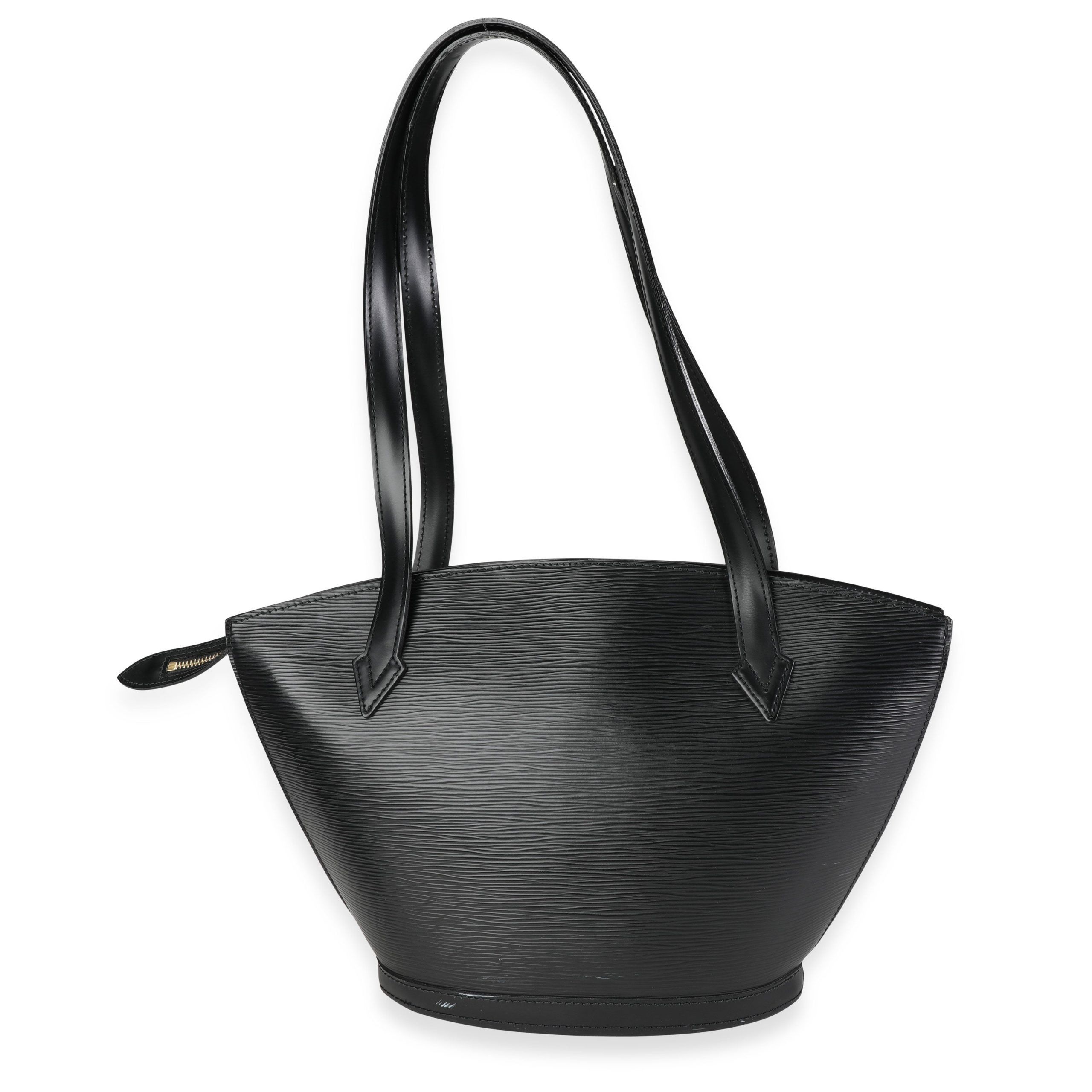 image of Louis Vuitton Black Epi Leather Saint Jacques Pm, Women's