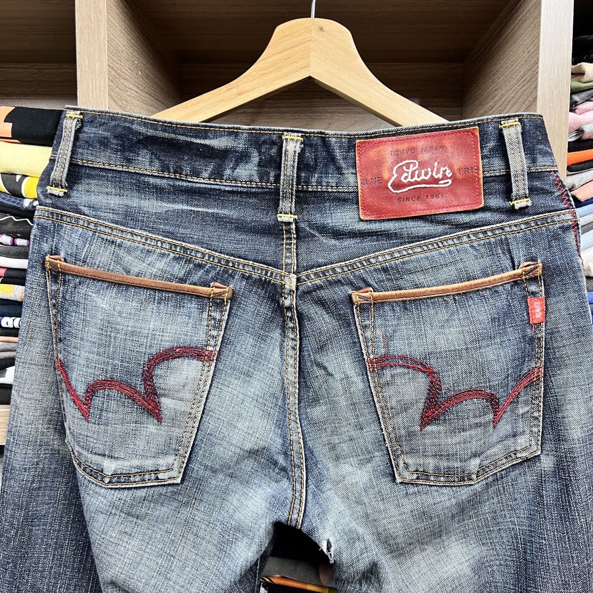 Edwin VTG EDWIN BLUE TRIP TOKYO JEAN Size US 29 - 10 Thumbnail
