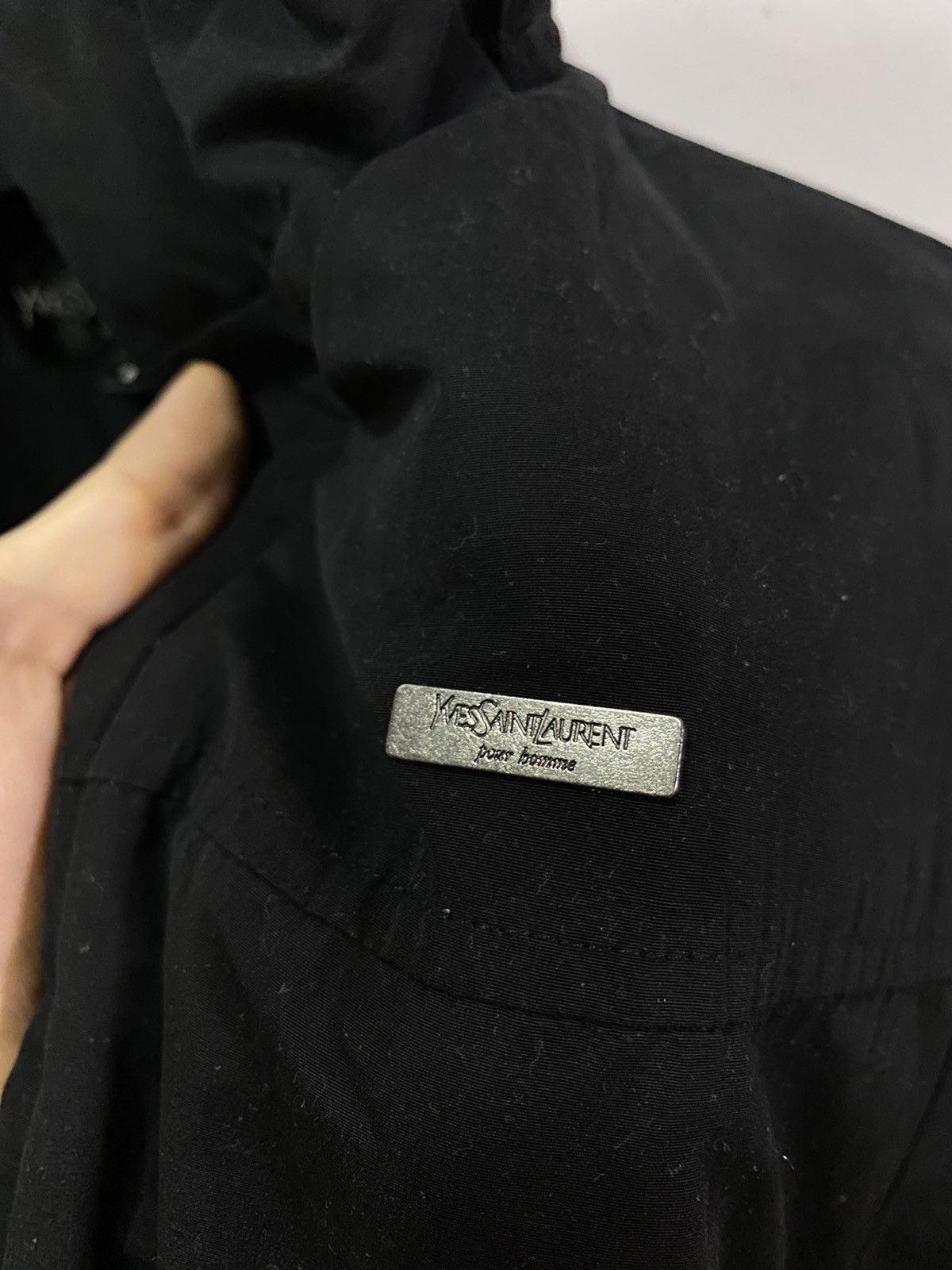 Yves Saint Laurent Winter Warm YSL Jacket Black Vintage Parka Bomber Size US S / EU 44-46 / 1 - 3 Thumbnail