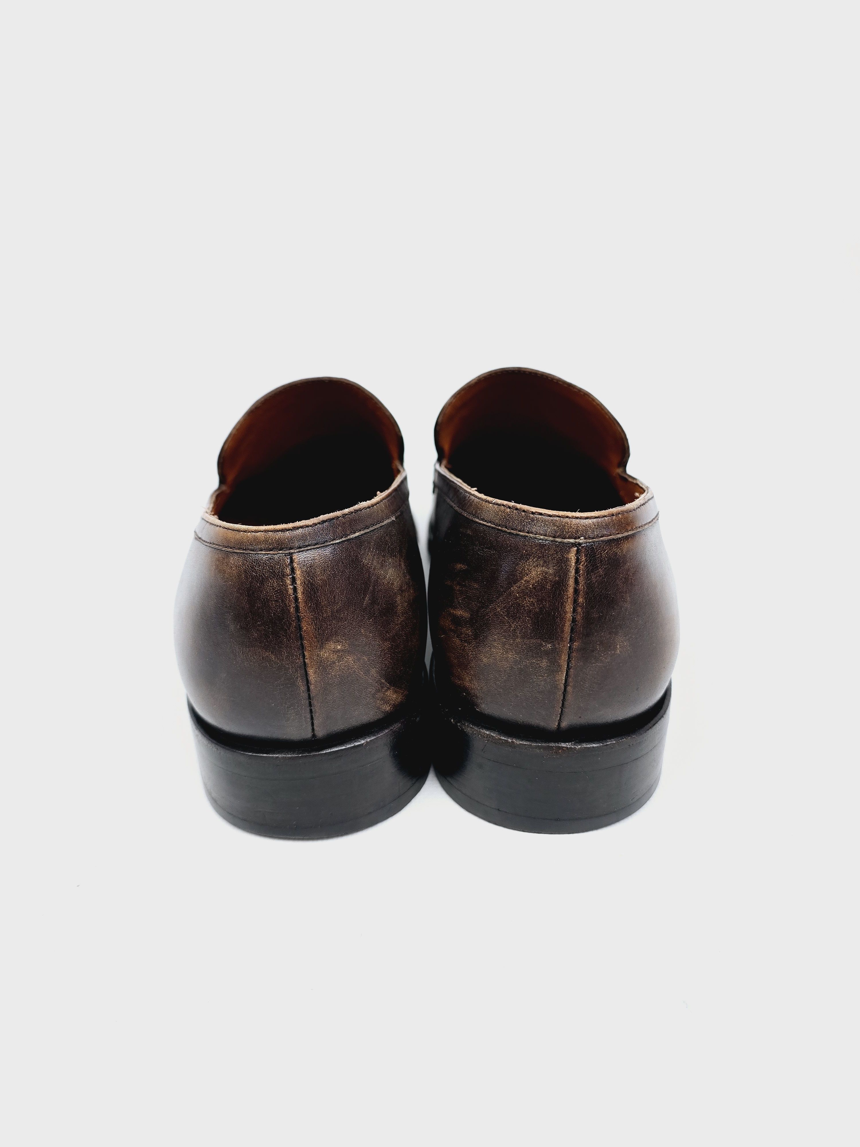 Salvatore Ferragamo Salvatore Ferragamo Brown Leather Oxford Shoes - Size 9 EE Size US 9 / EU 42 - 7 Thumbnail