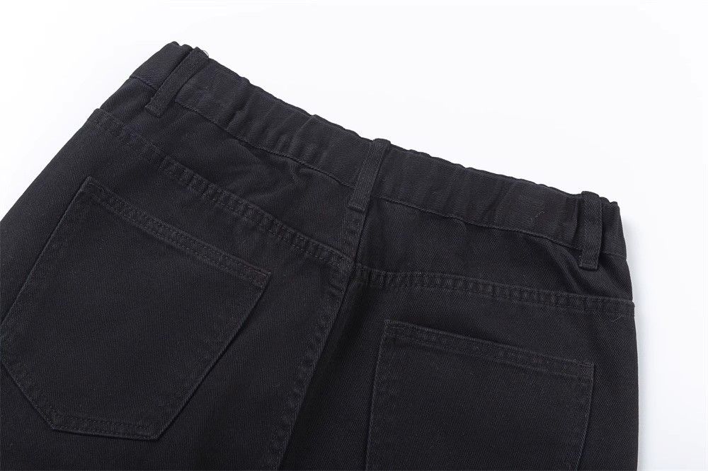 Japanese Brand × Jean Trendy men's solid color simple versatile loose flared jeans Size US 32 / EU 48 - 4 Thumbnail