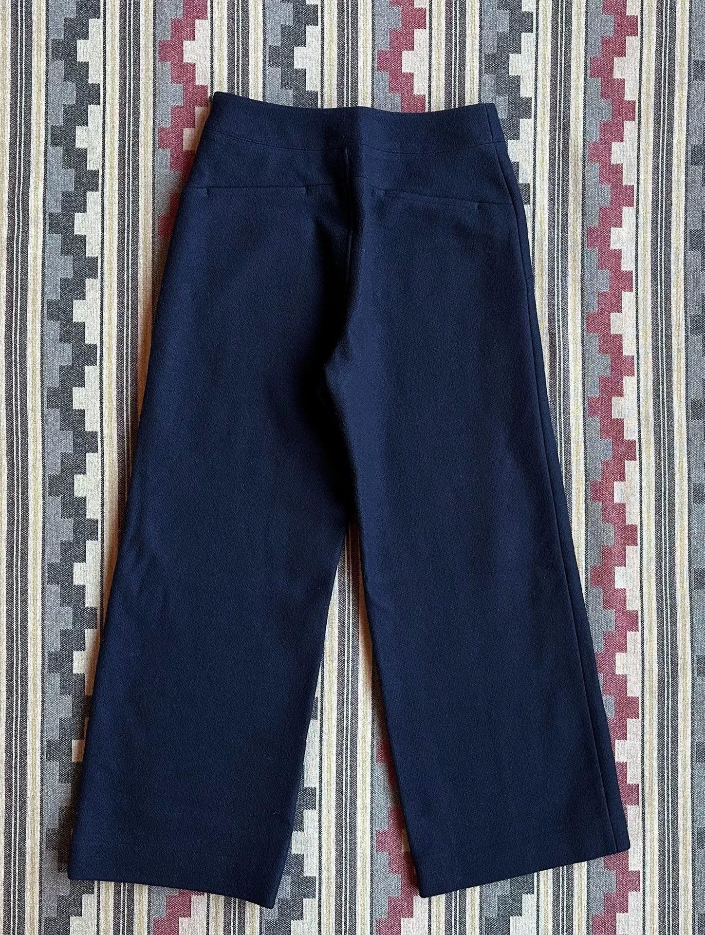 Other bbj INDIGO high-waisted wide-leg cropped wool pants Size US 32 / EU 48 - 2 Thumbnail