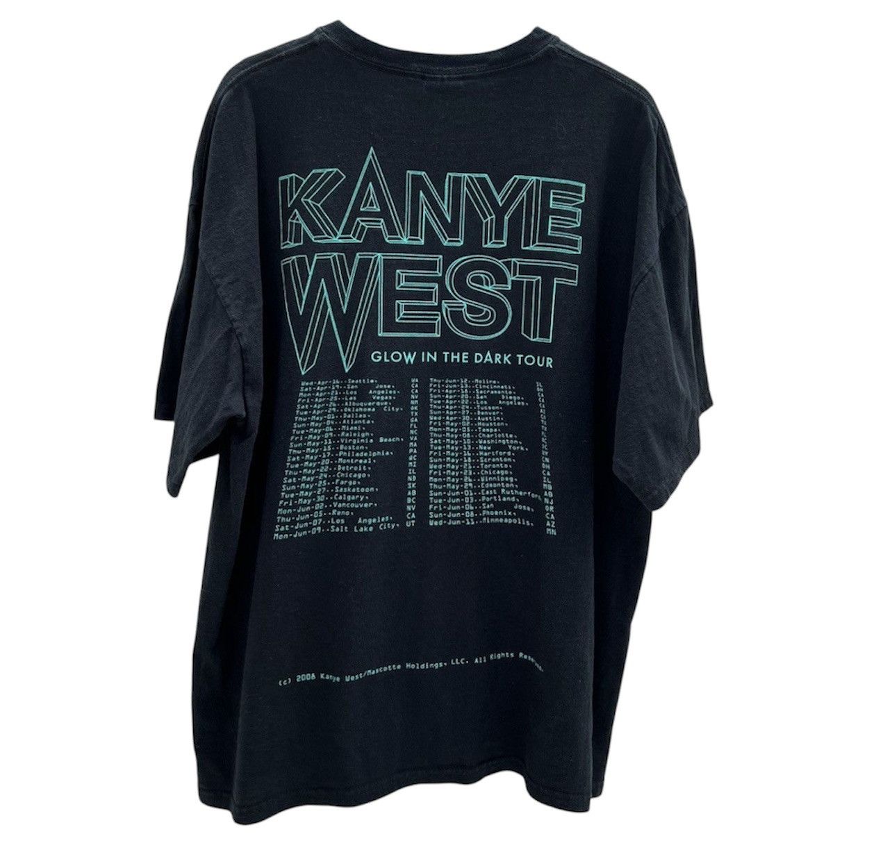 Rap Tees Vintage Y2K Kanye West Glow In The Dark Tour Promo Tee XL Size US XL / EU 56 / 4 - 2 Thumbnail