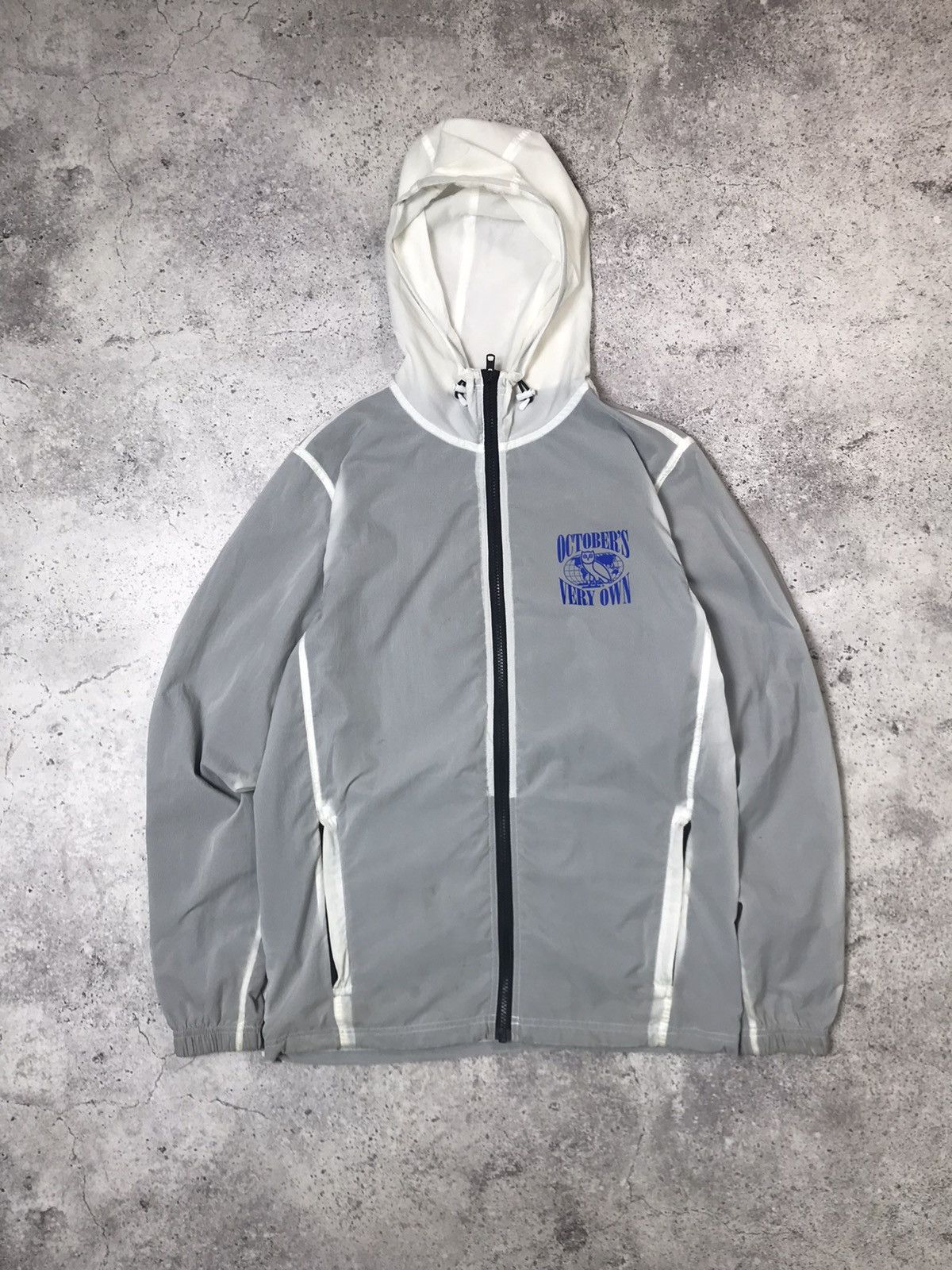 Drake 2021 OVO Globe Logo lightweight windbreaker White Size US M / EU 48-50 / 2 - 2 Thumbnail