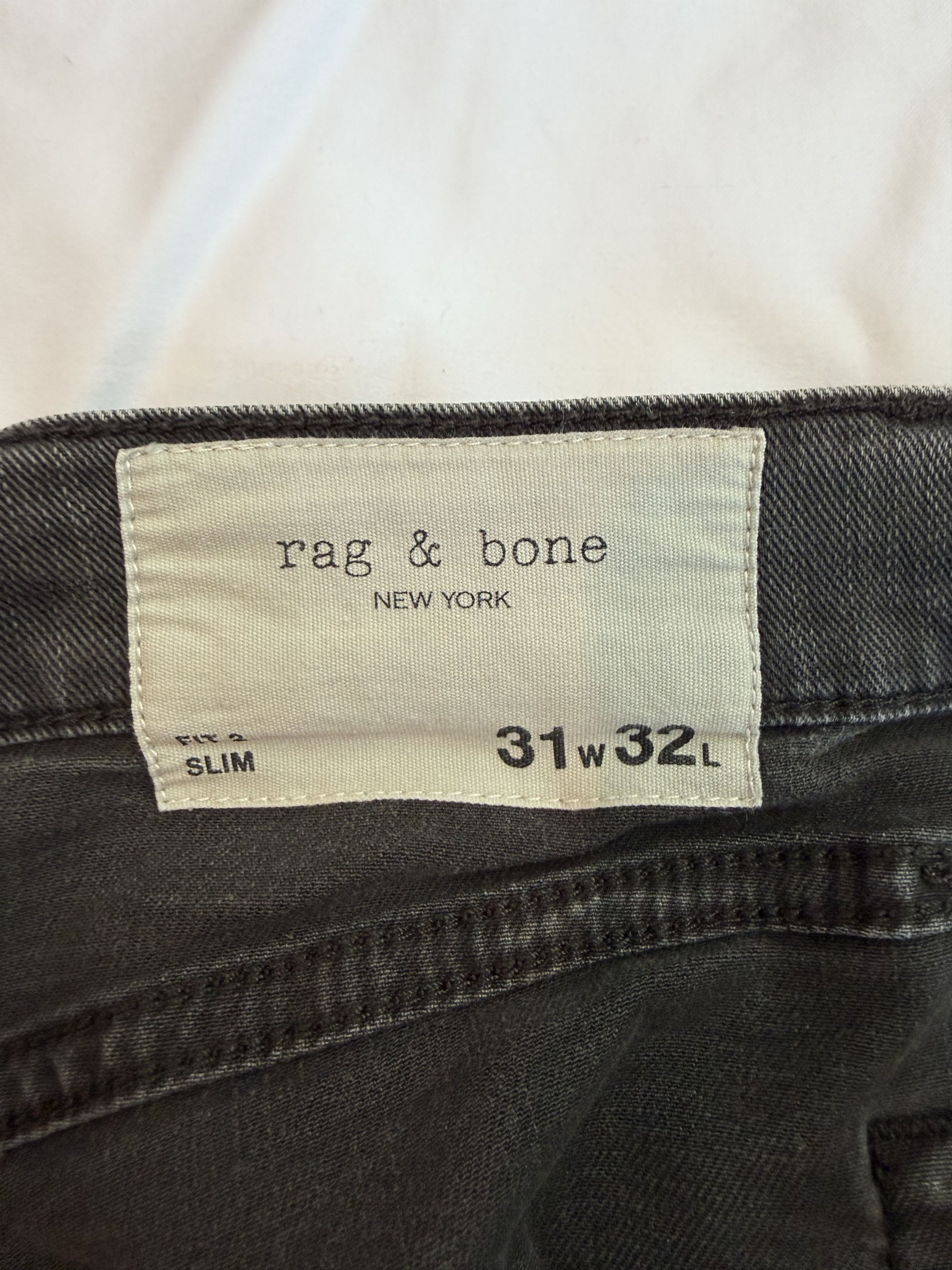 Rag & Bone Rag & Bone Denim Jeans Fit 2 Slim (31W, 32L)(Surf Grey) Size US 31 - 5 Thumbnail
