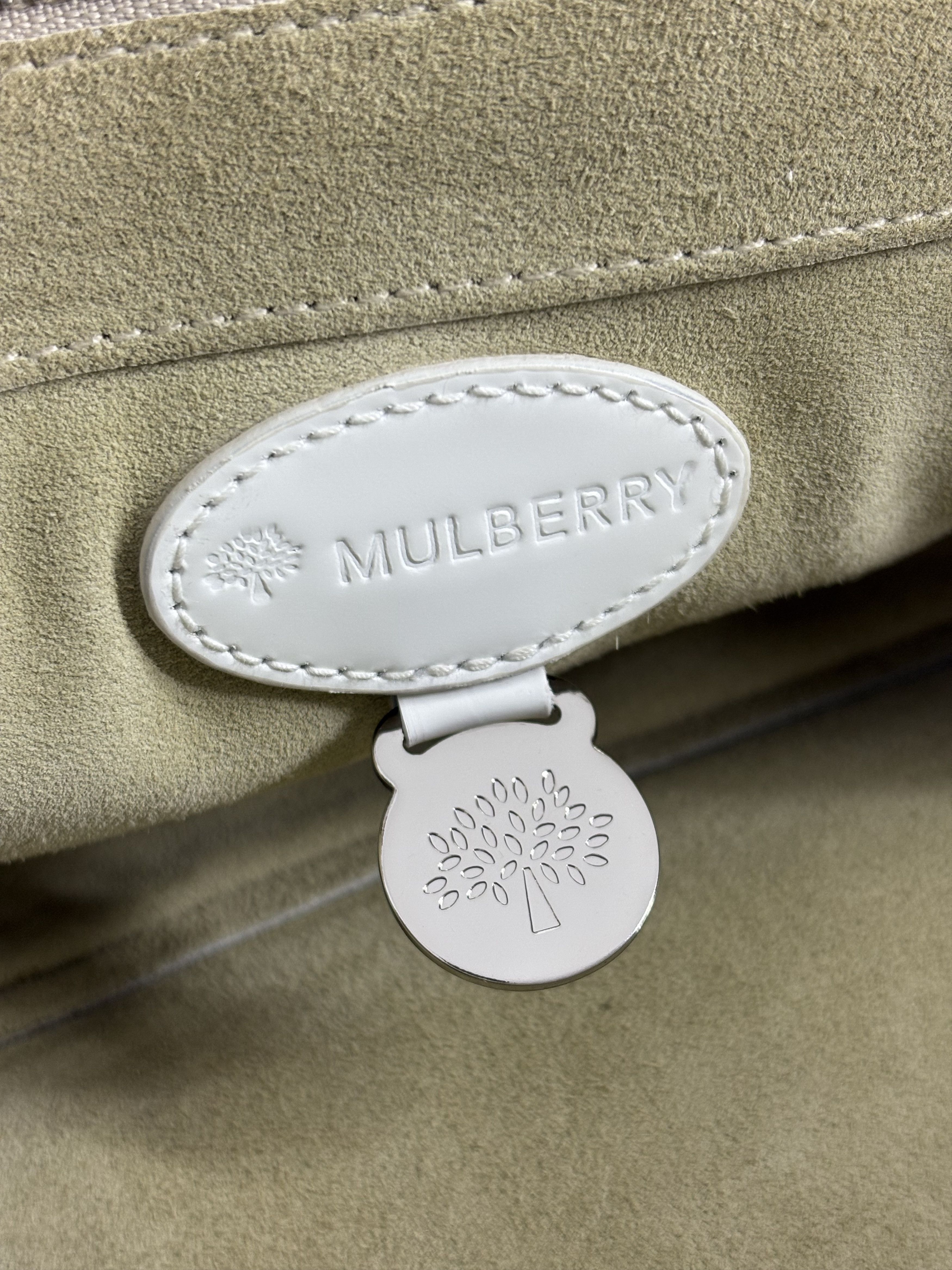 Mulberry Mulberry Bayswater White Leather Bag Size ONE SIZE - 20 Thumbnail