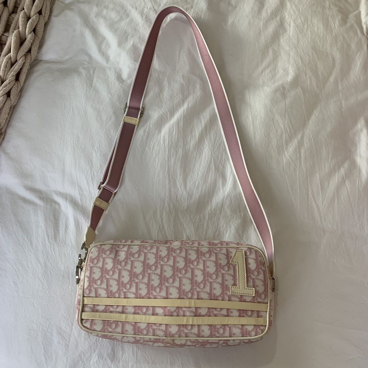 Dior Dior Trotter Monogram Shoulder Bag PINK Size ONE SIZE - 12 Thumbnail