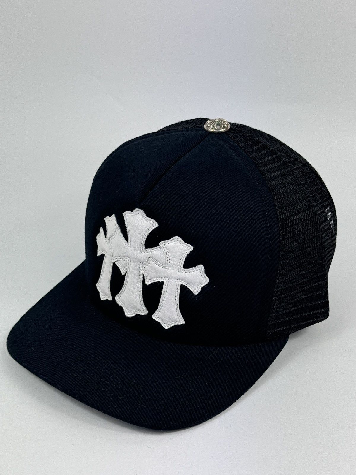 Chrome Hearts TRIPLE WHITE CROSS PATCH TRUCKER CAP Size ONE SIZE - 3 Thumbnail