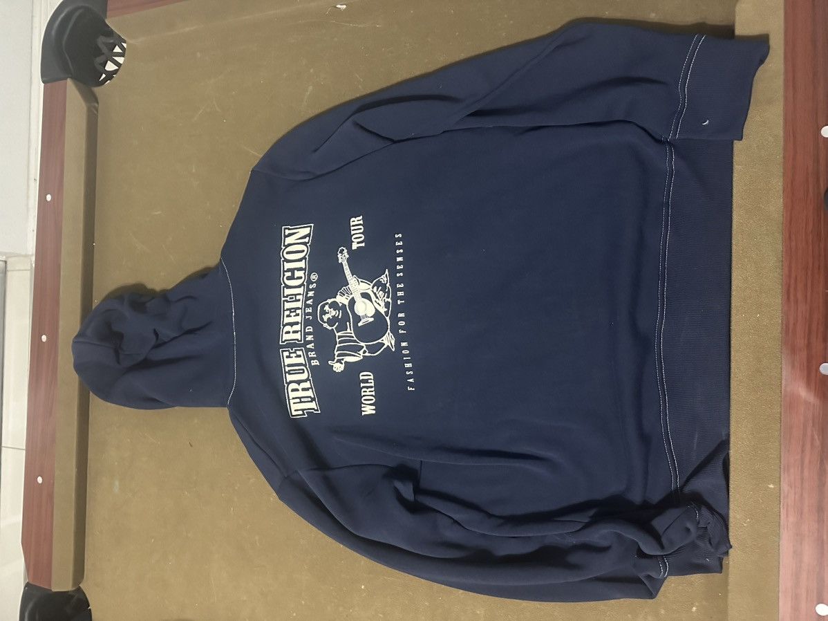 True Religion True Religion Men’s Buddha Navy Zip-Up Hoodie Size US XL / EU 56 / 4 - 5 Thumbnail