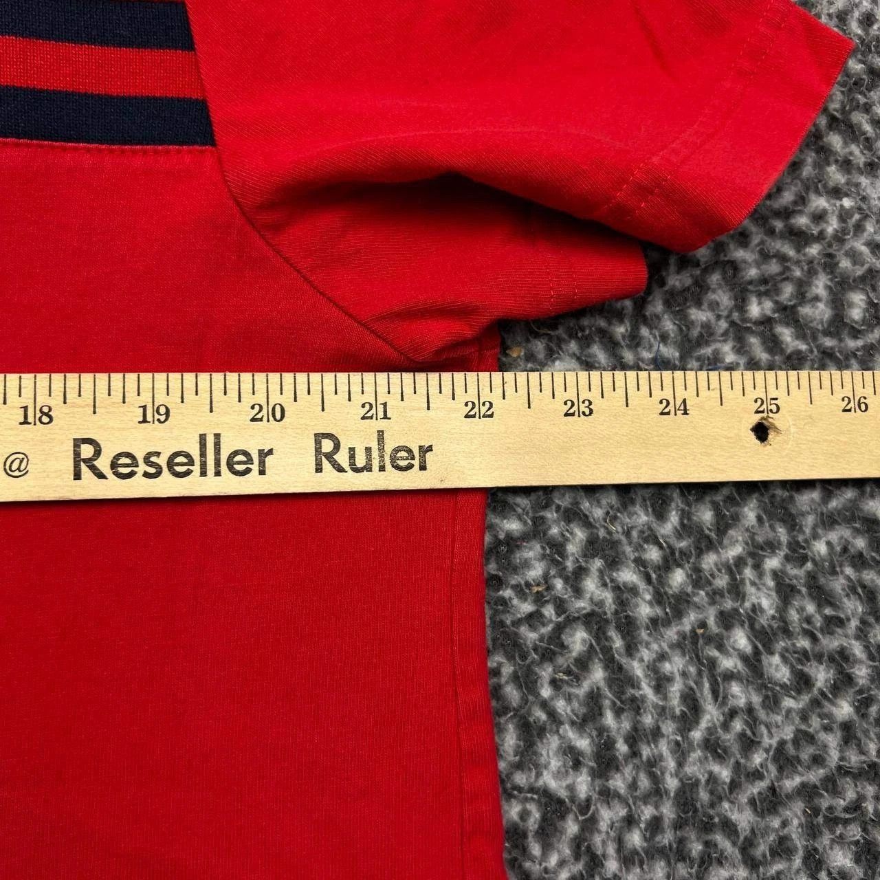 Tommy Hilfiger Tommy Hilfiger Shirt Men Large Red Crew Neck Cotton Size US L / EU 52-54 / 3 - 4 Thumbnail
