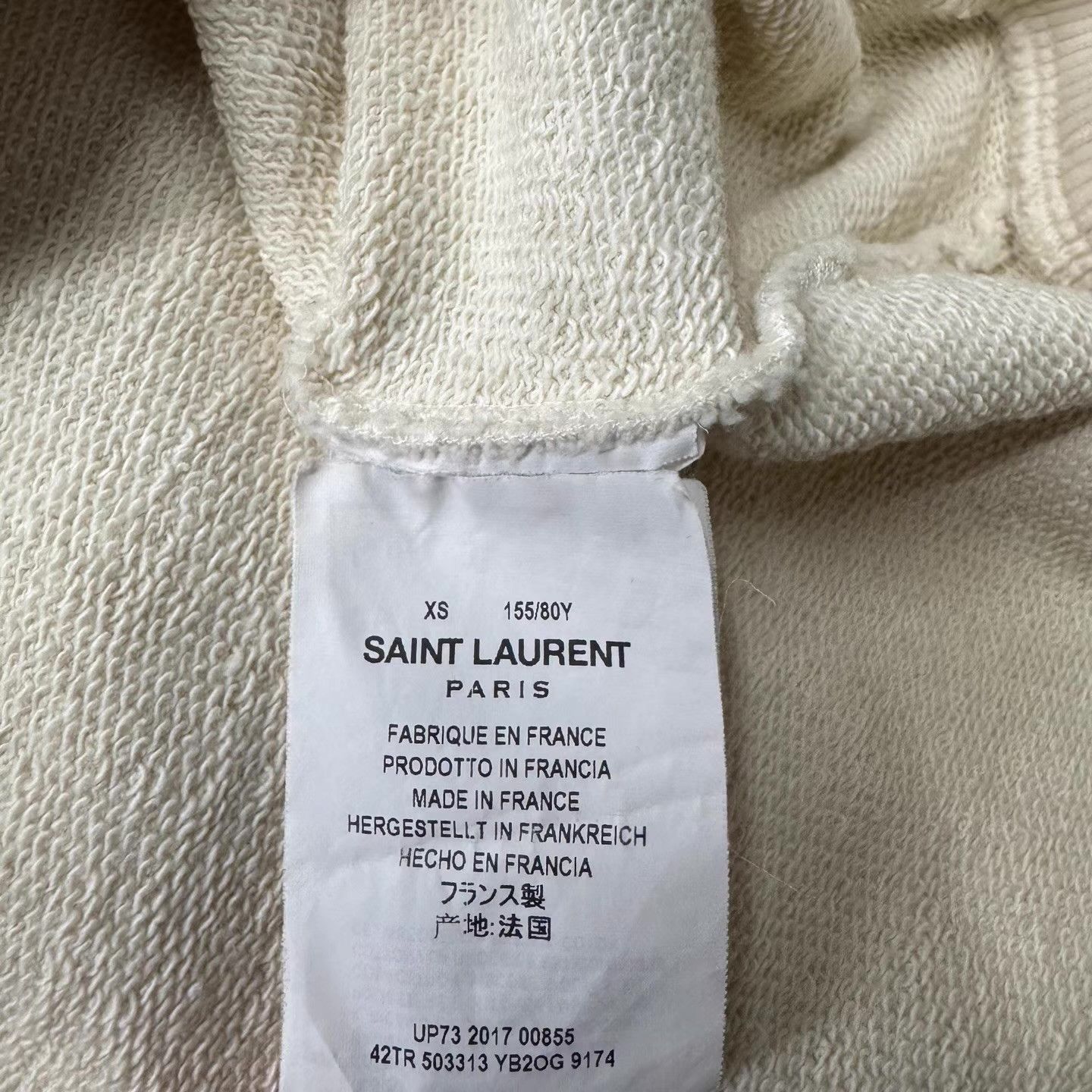 Yves Saint Laurent SLP Saint Laurent Palm Tree White Hoodie Q10 Size US XS / EU 42 / 0 - 4 Thumbnail