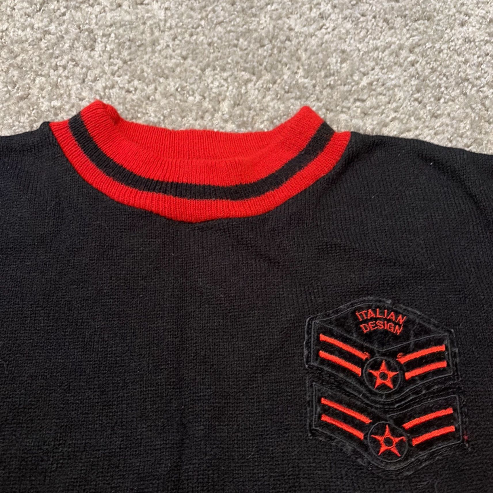 Vintage VINTAGE Body Body Sweater Women Medium Black Knit Acrylic Italian Design Pullover Old? Size M / US 6-8 / IT 42-44 - 3 Thumbnail