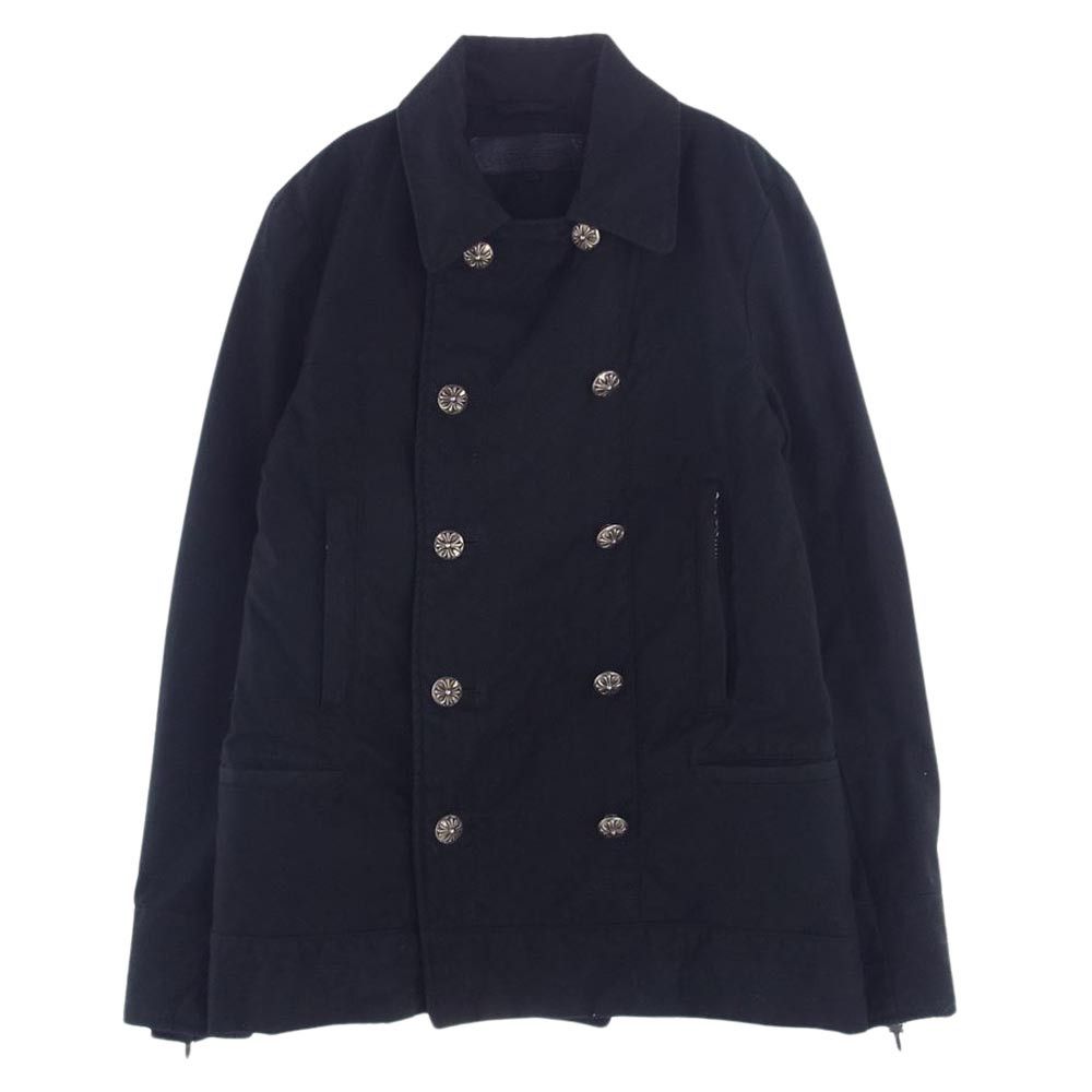 image of Chrome Hearts Pea Coat in Navy, Men's (Size Medium)