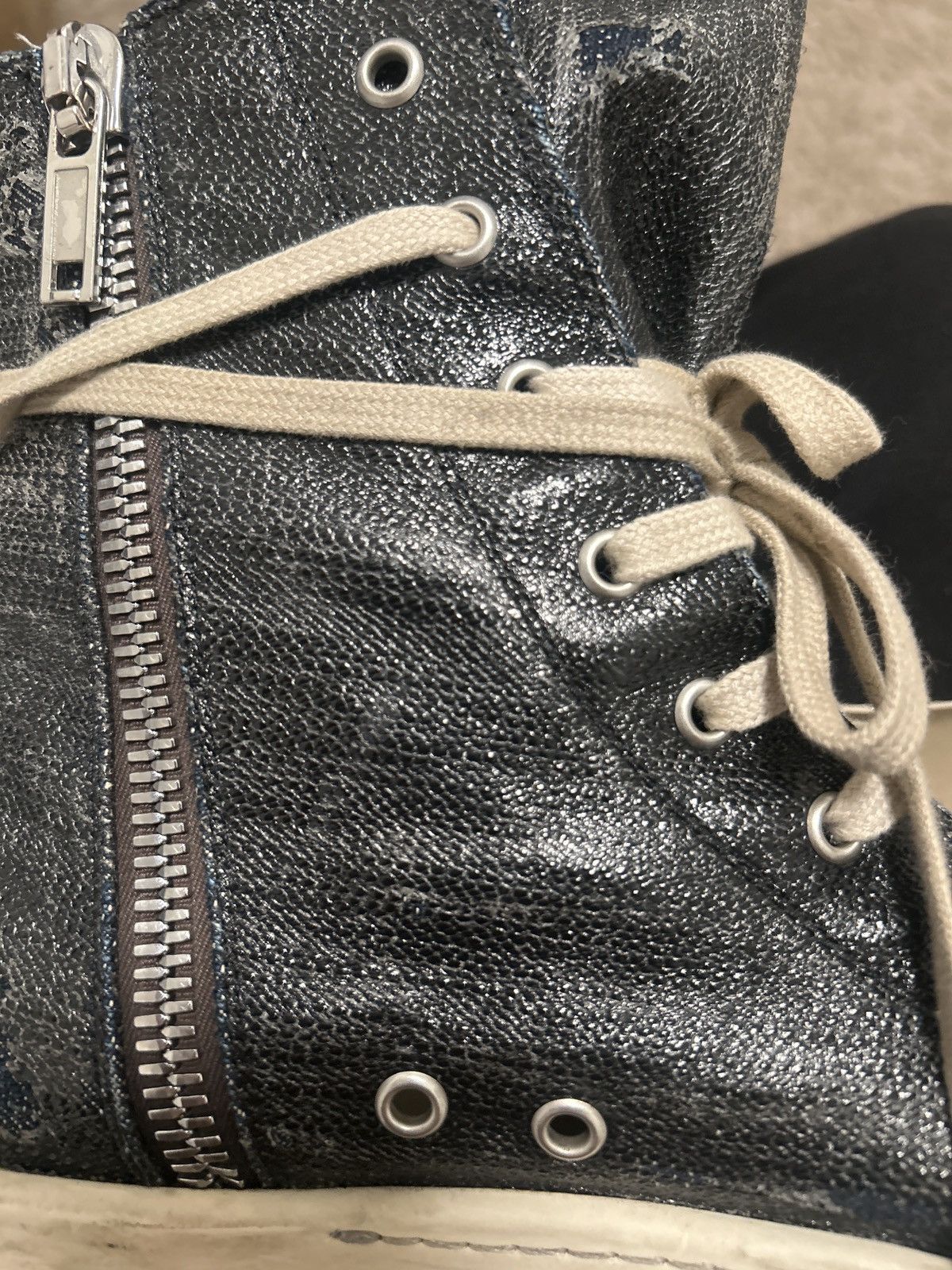 Rick Owens Drkshdw Lacquered High rick owens Size US 9 / EU 42 - 5 Thumbnail