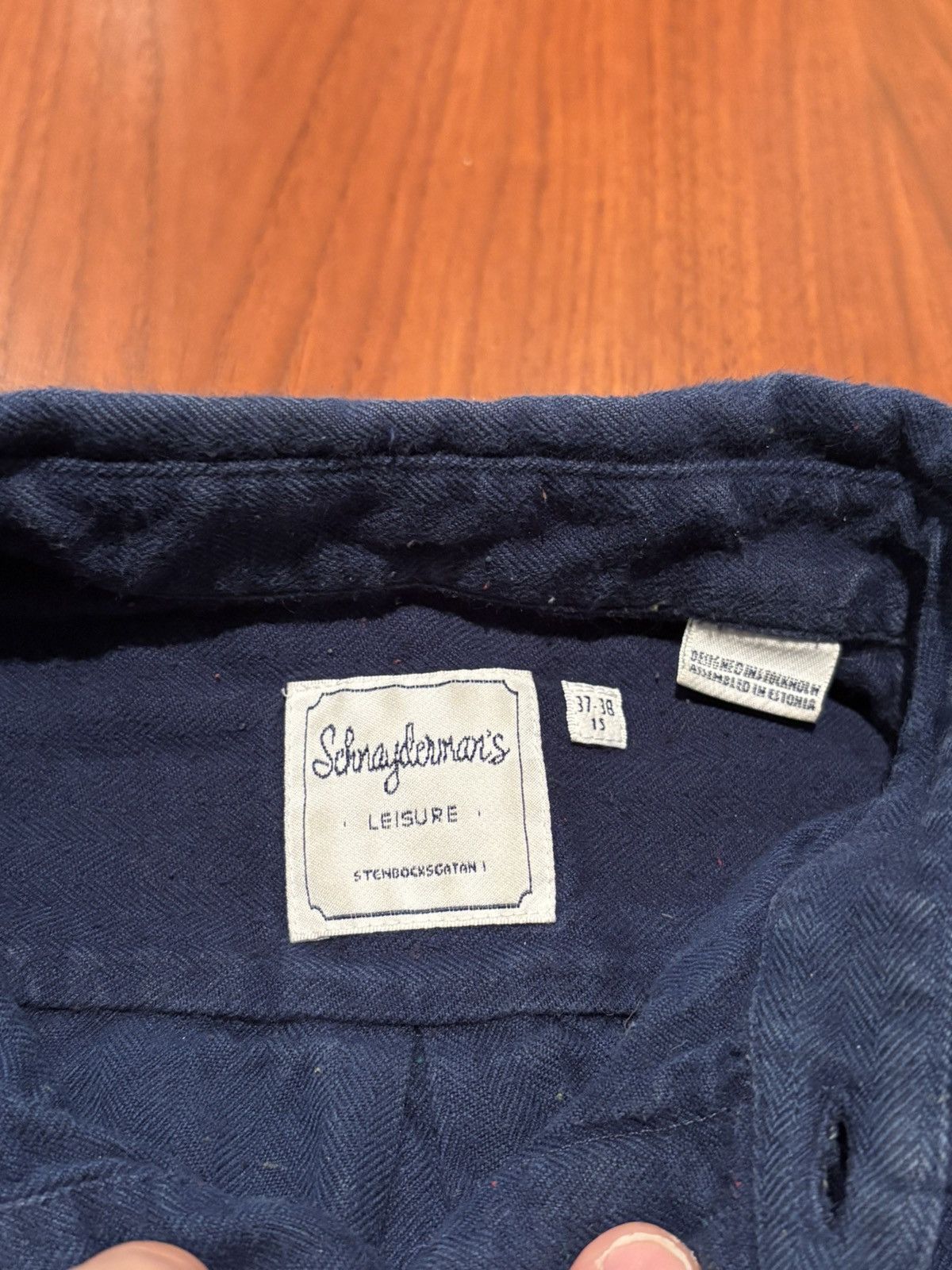 Schnaydermans Schnaydermans herringbone twill neppy workshirt small Size US S / EU 44-46 / 1 - 3 Thumbnail