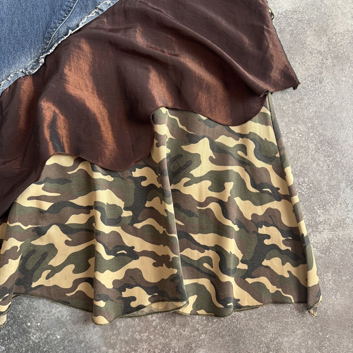 Hysteric Glamour Avant Garde Vintage Grunge Y2K Utility Distressed Maxi Skirt Size 28" / US 6 / IT 42 - 12 Thumbnail