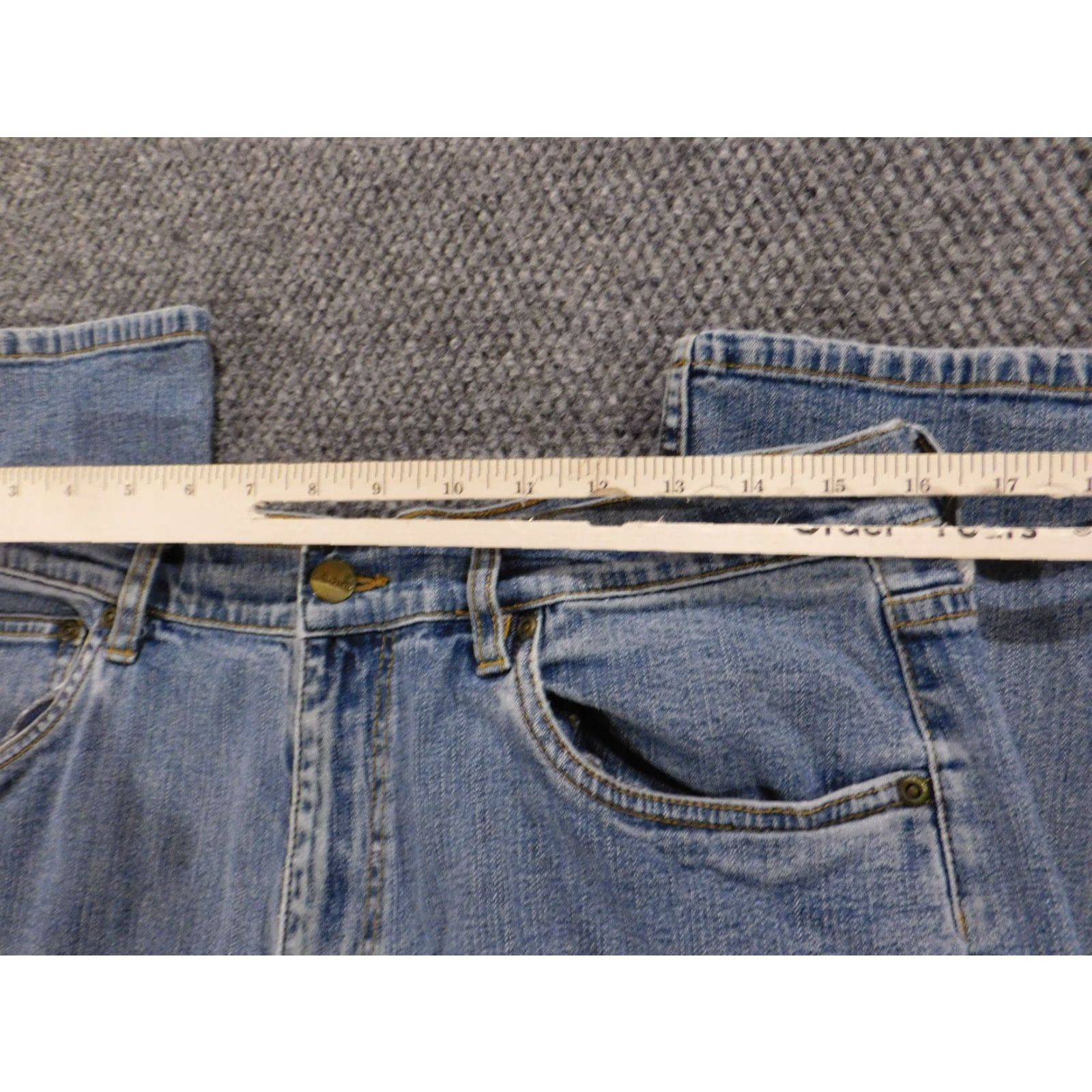 Vintage L.L. Bean Jeans Womens 16 Blue Denim Straight Zip Cotton Blend Polyester Stretch Classic Regular Inseam 29 Womens Size 24" / US 00 / IT 34 - 2 Thumbnail