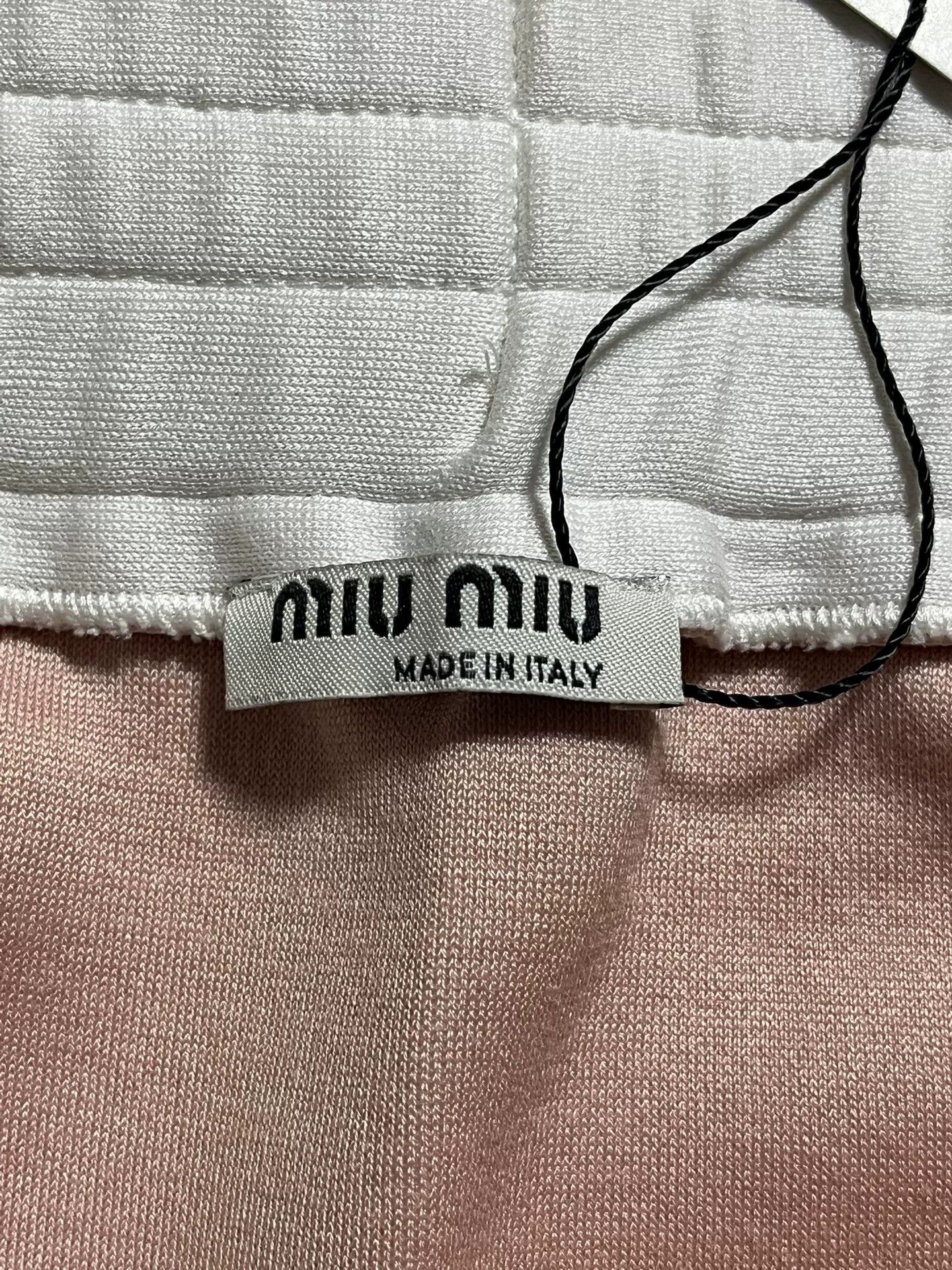 Miu Miu MIU MIU Pink Logo A-Line Drawstring Short Skirt Wmn M 19FW Size 27" / US 4 / IT 40 - 5 Thumbnail