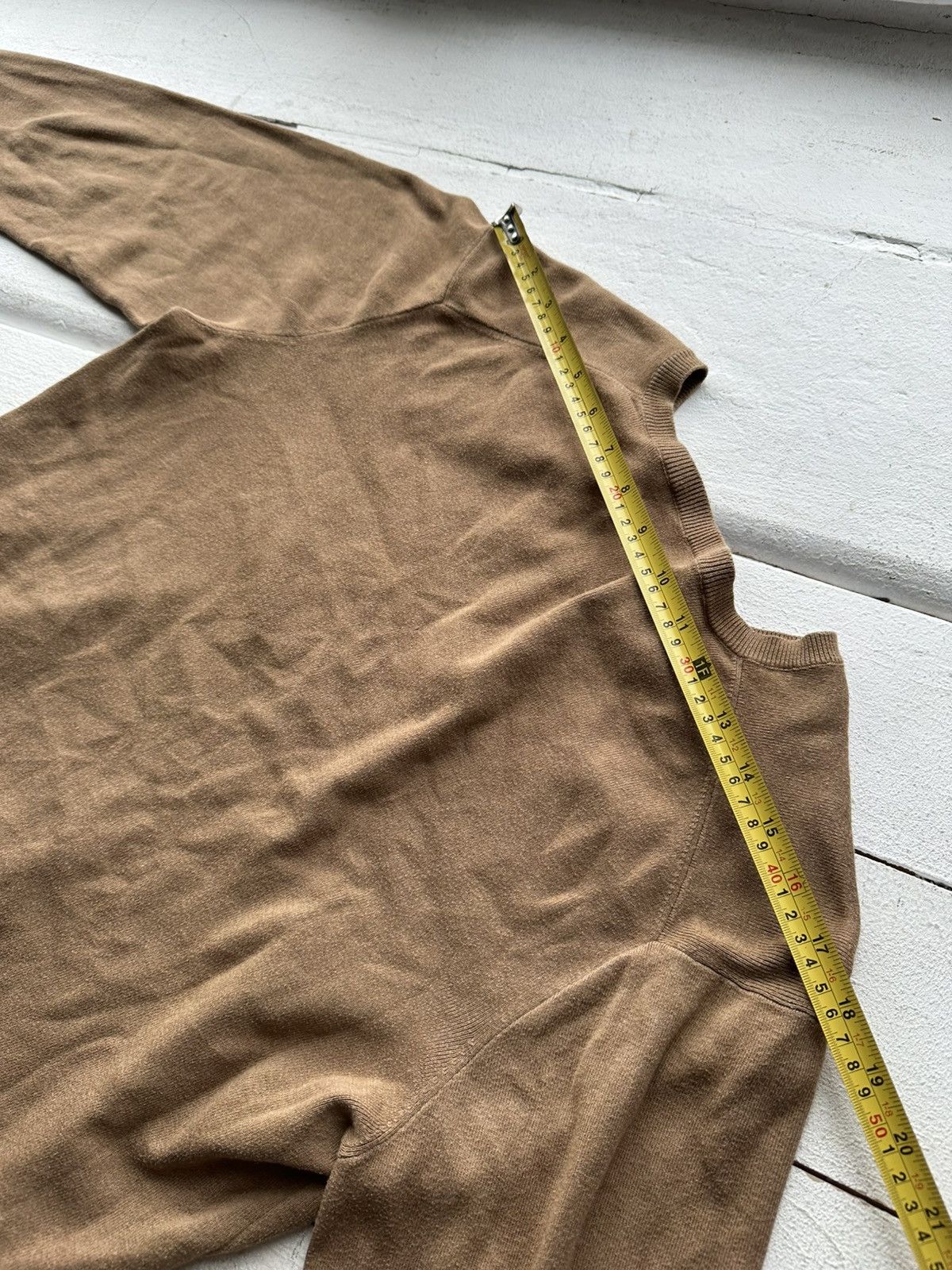 Ralph Lauren 🚨RALPH LAUREN POLO SWEATER BROWN LOGO CREAM LUXURY Size US M / EU 48-50 / 2 - 16 Thumbnail