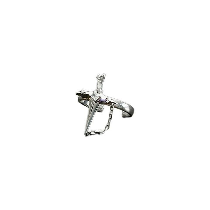 Jewelry Star Vintage Jewelry Rings Open Size Chrome Ring (Size 7-13) Size ONE SIZE - 5 Thumbnail