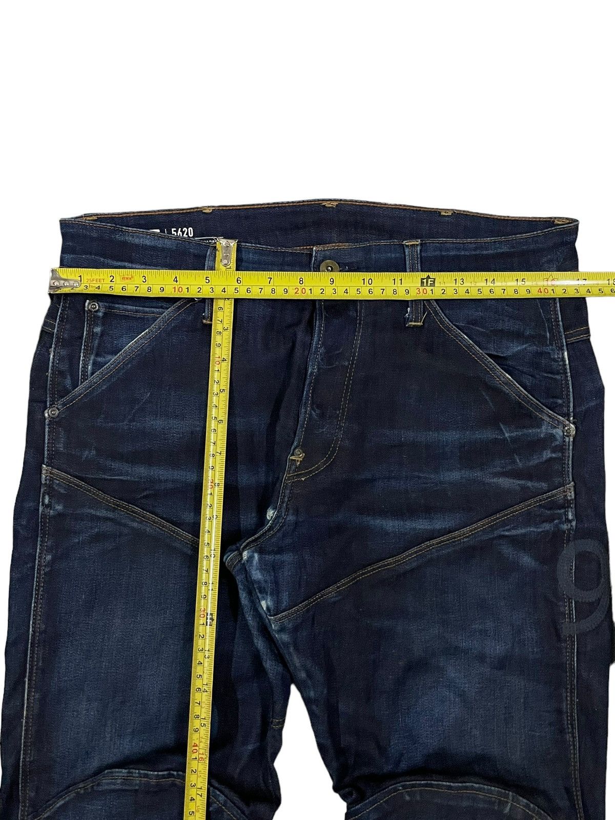 G-Star Vintage G Star Raw Double Knee Denim Pad Biker Pants Jeans Size US 33 - 17 Thumbnail