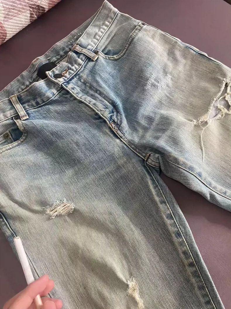 Saint Laurent Paris Saint Laurent Paris Blue Sabotage Jeans Size US 30 / EU 46 - 2 Thumbnail