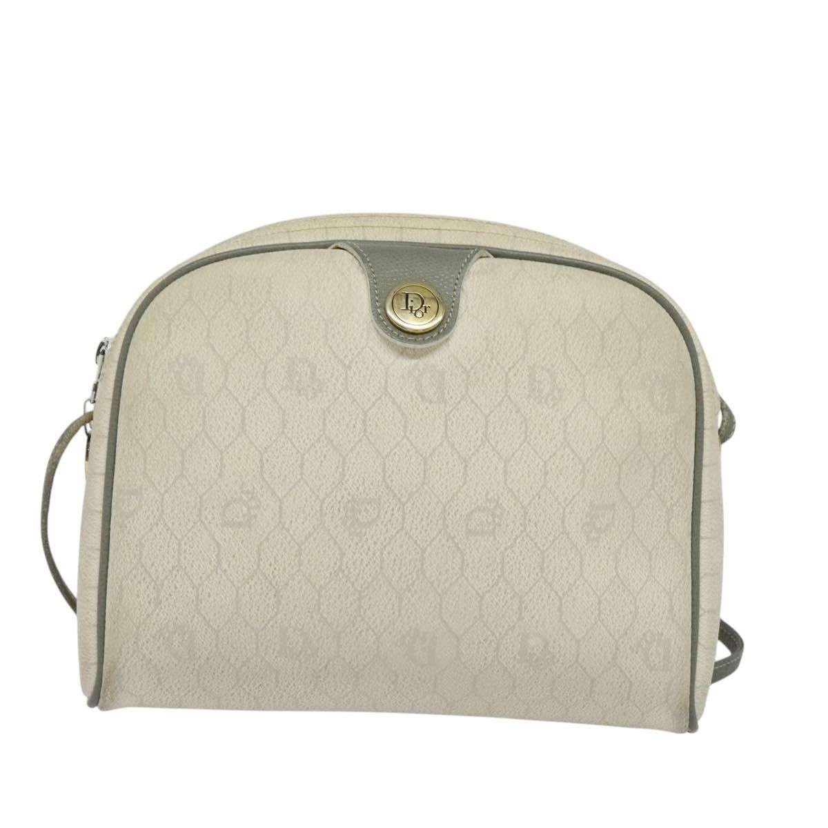 Dior DIOR Honeycomb Canvas Shoulder Bag Pvc White Gold Size ONE SIZE - 2 Thumbnail