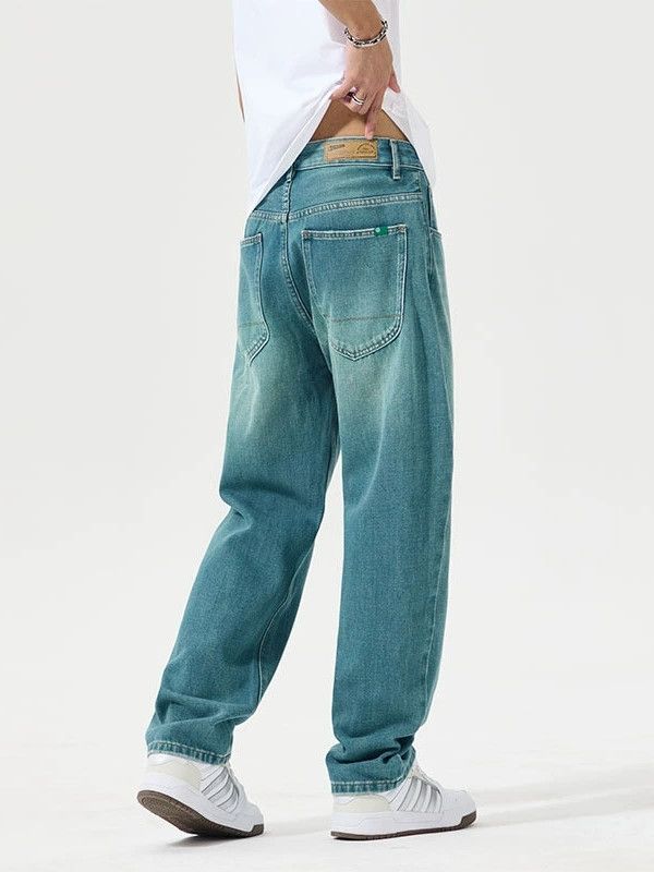 Japanese Brand × Jean High street trend all-match men's stretch straight jeans Size US 32 / EU 48 - 4 Thumbnail