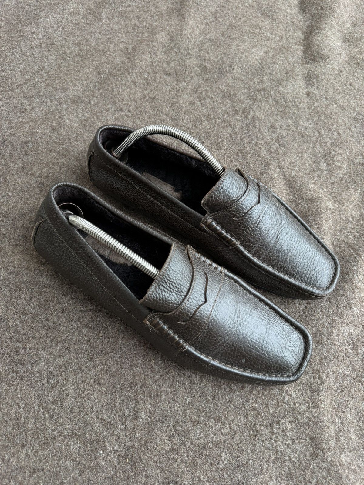 Corneliani Corneliani ID Shearling Moccasins Size US 10 / EU 43 - 1 Thumbnail