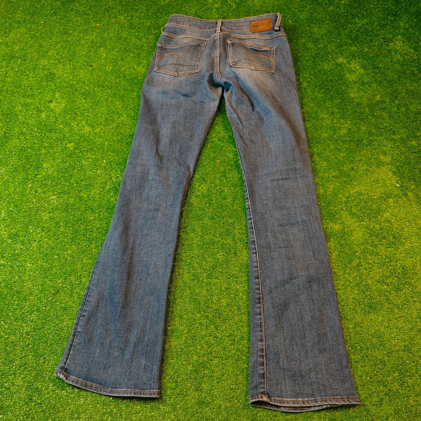 G-Star G-star Jeans Womens 28 Blue Flare 3301 Mid Bootleg Denim Size 28" / US 6 / IT 42 - 2 Thumbnail