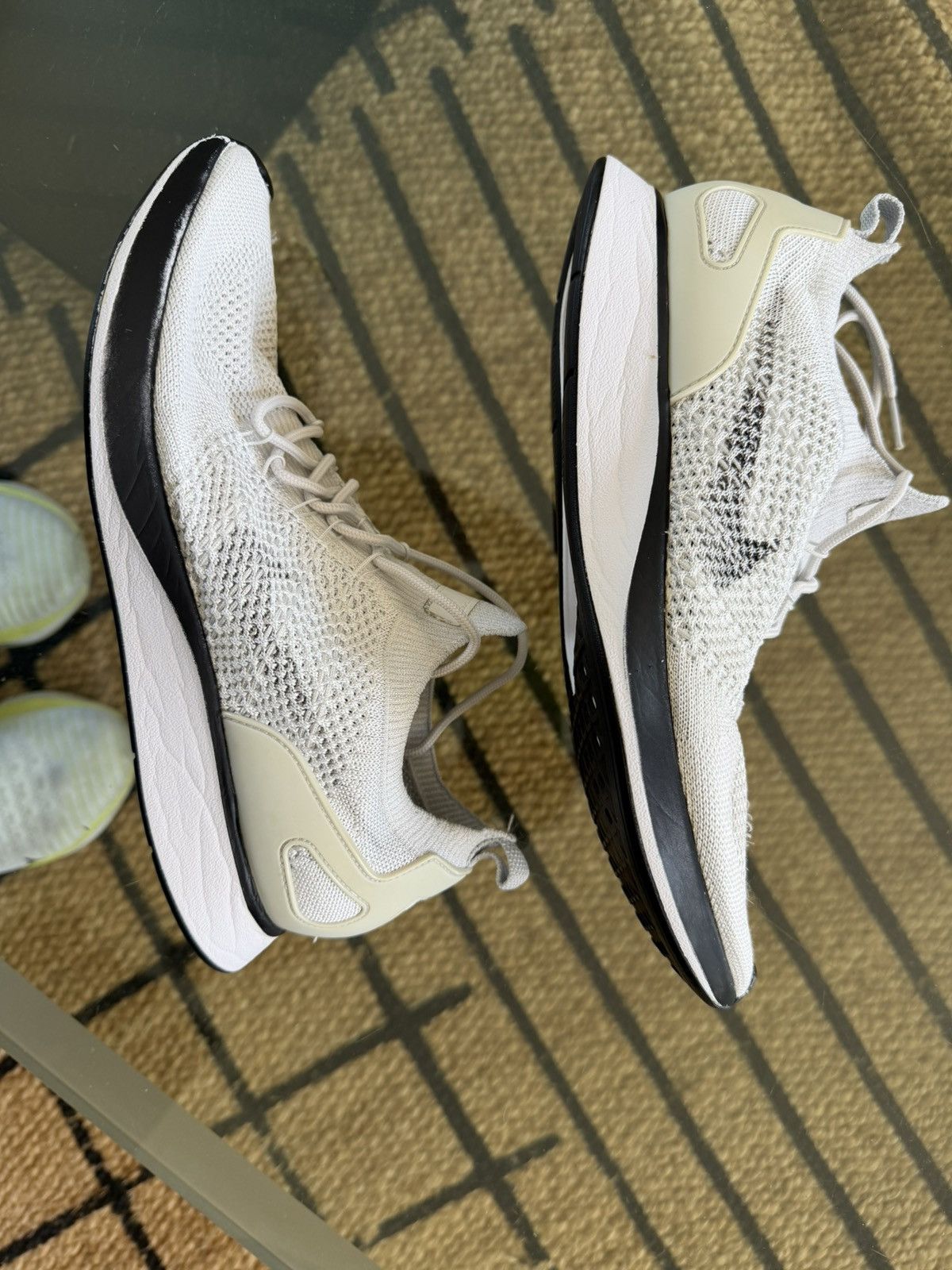 Nike Air Zoom Mariah Flyknit Racer - White Pure Platinum Size US 10.5 / IT 40.5 - 4 Thumbnail