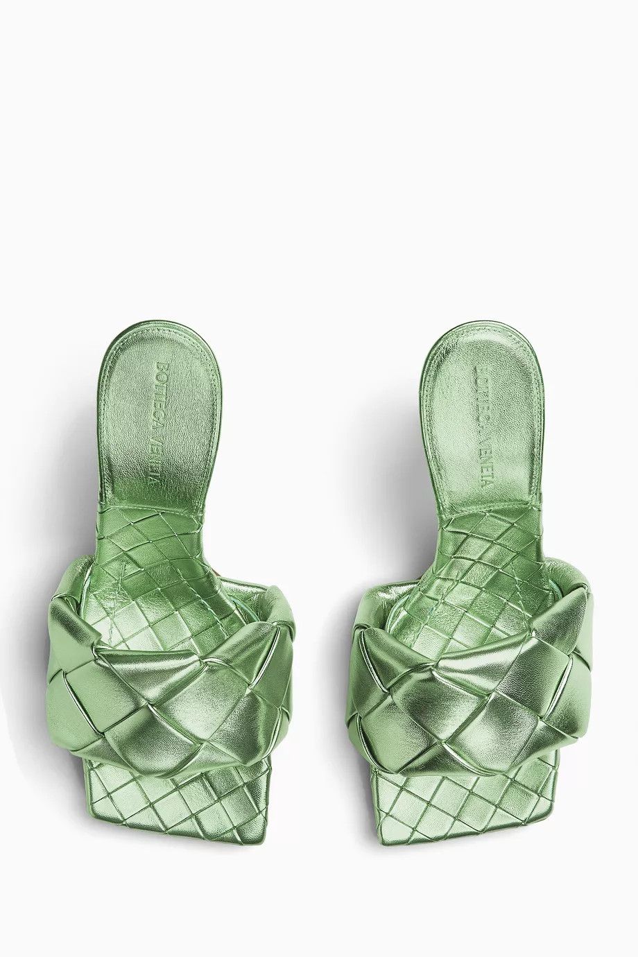Bottega Veneta o1loc1c0824 608854 Lido Mules in Light Green Size US 9.5 / IT 39.5 - 5 Thumbnail
