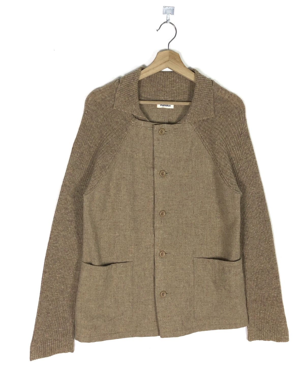 Issey Miyake RARE🔥AW2012 ISSEY MIYAKE PLANTATION WOOL KNIT LIGHT JACKET Size M / US 6-8 / IT 42-44 - 5 Thumbnail