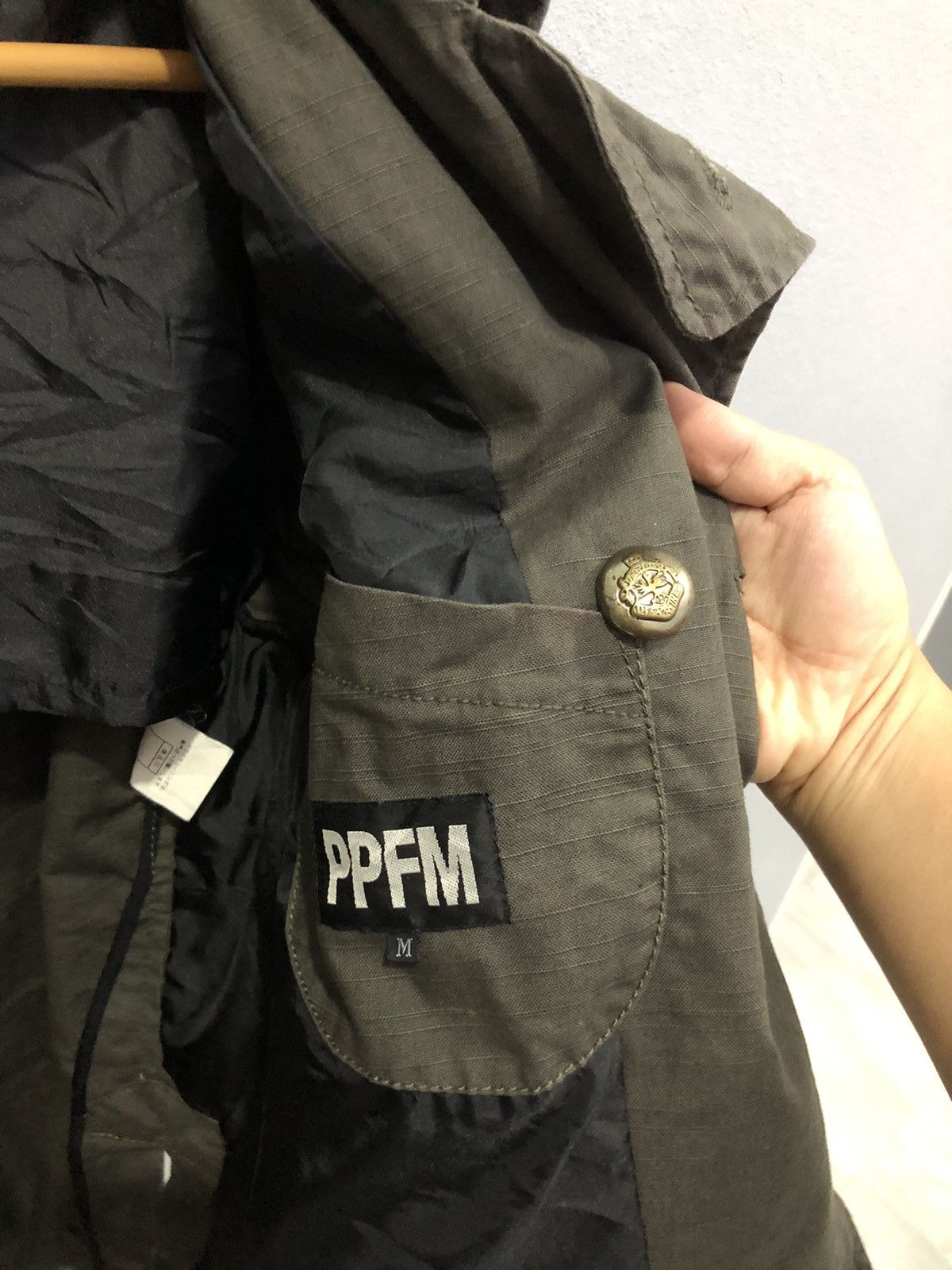 Designer × PPFM Vintage PPFM Military-Style Jacket (No Button) Size US M / EU 48-50 / 2 - 8 Thumbnail
