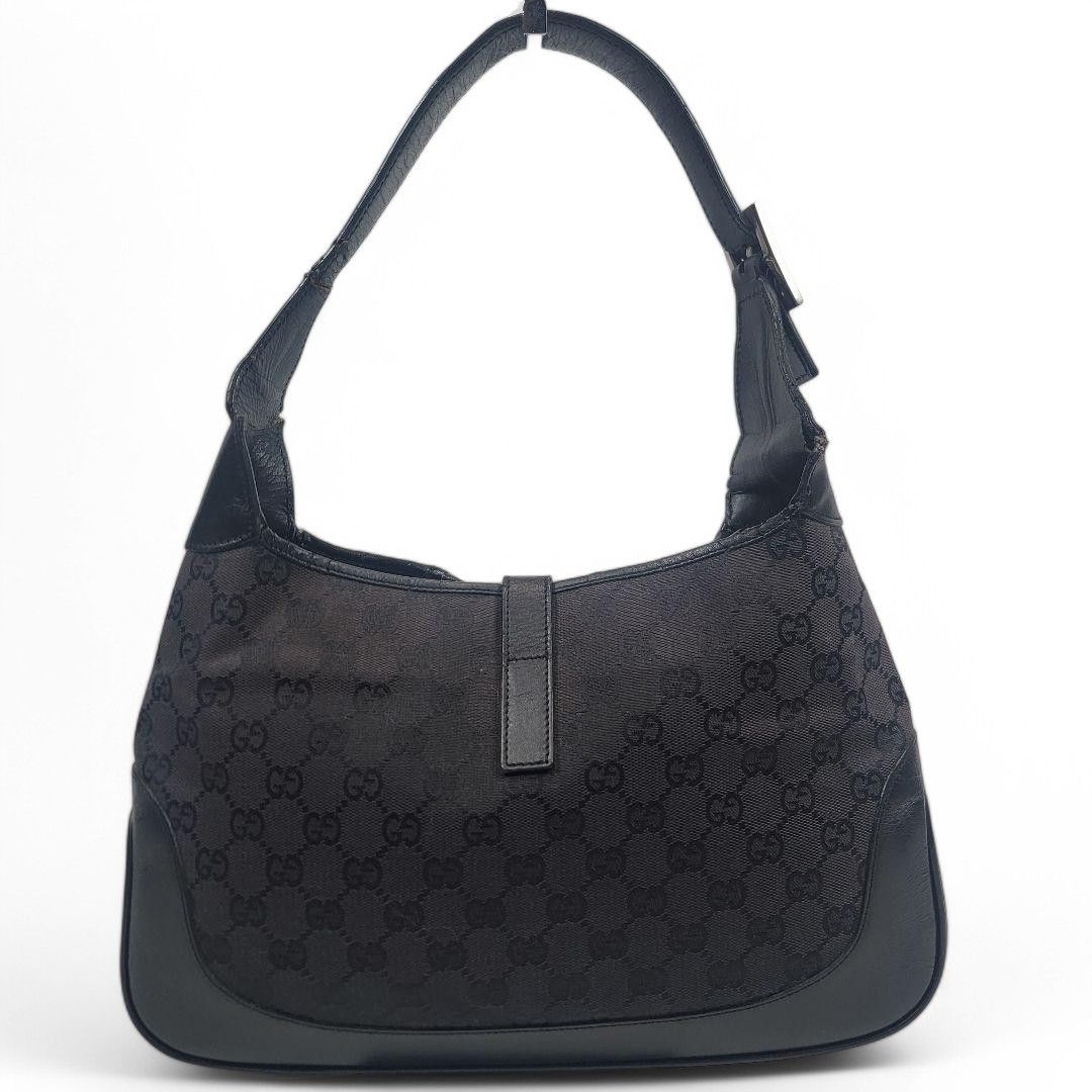 Gucci Gucci - Jackie Leather Canvas Monogram Handbag Shoulder Bag Size ONE SIZE - 2 Thumbnail