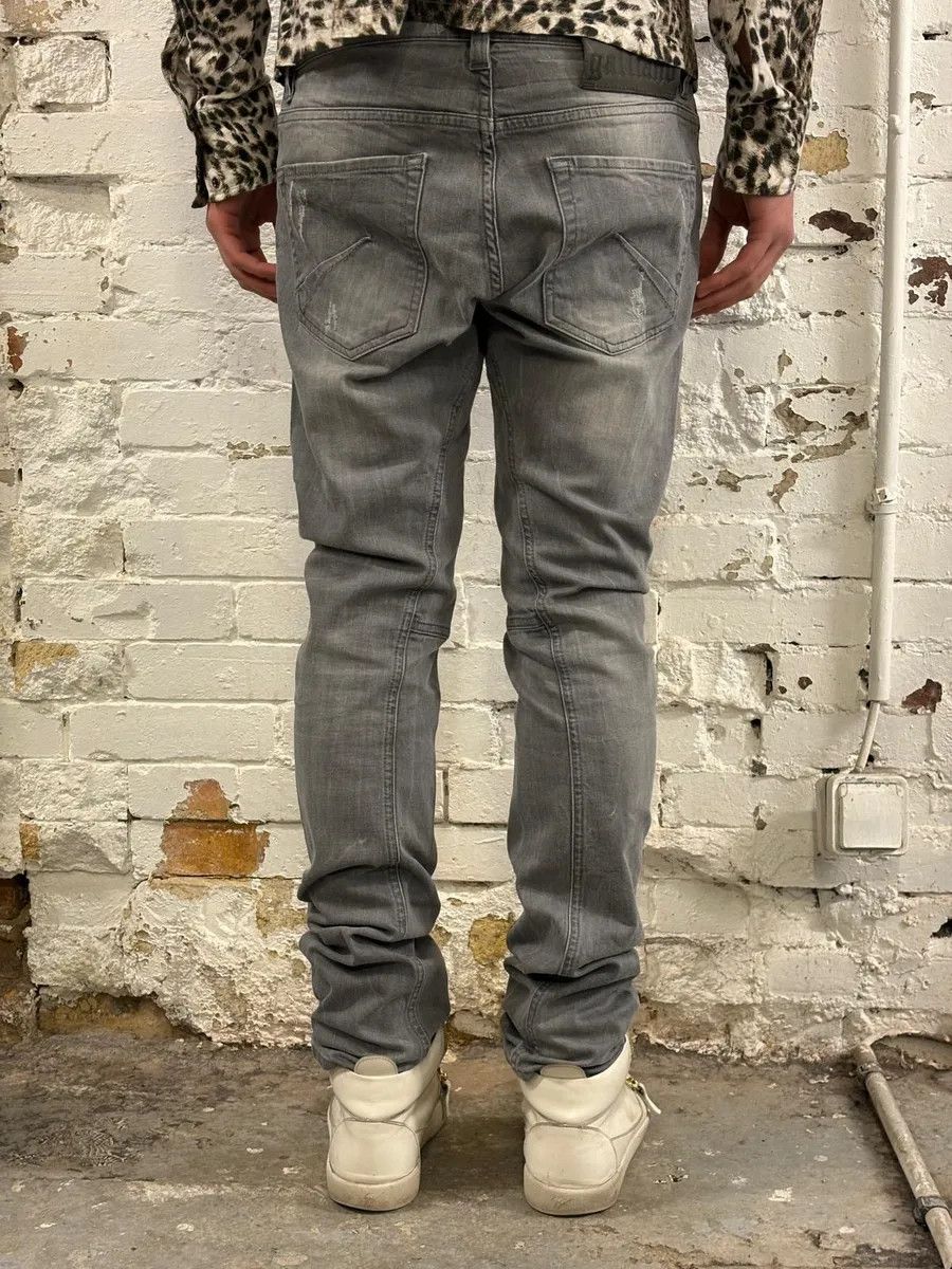 John Galliano SS2013 John Galliano Grey Denim Distressed Slim Jeans Size US 32 / EU 48 - 4 Thumbnail