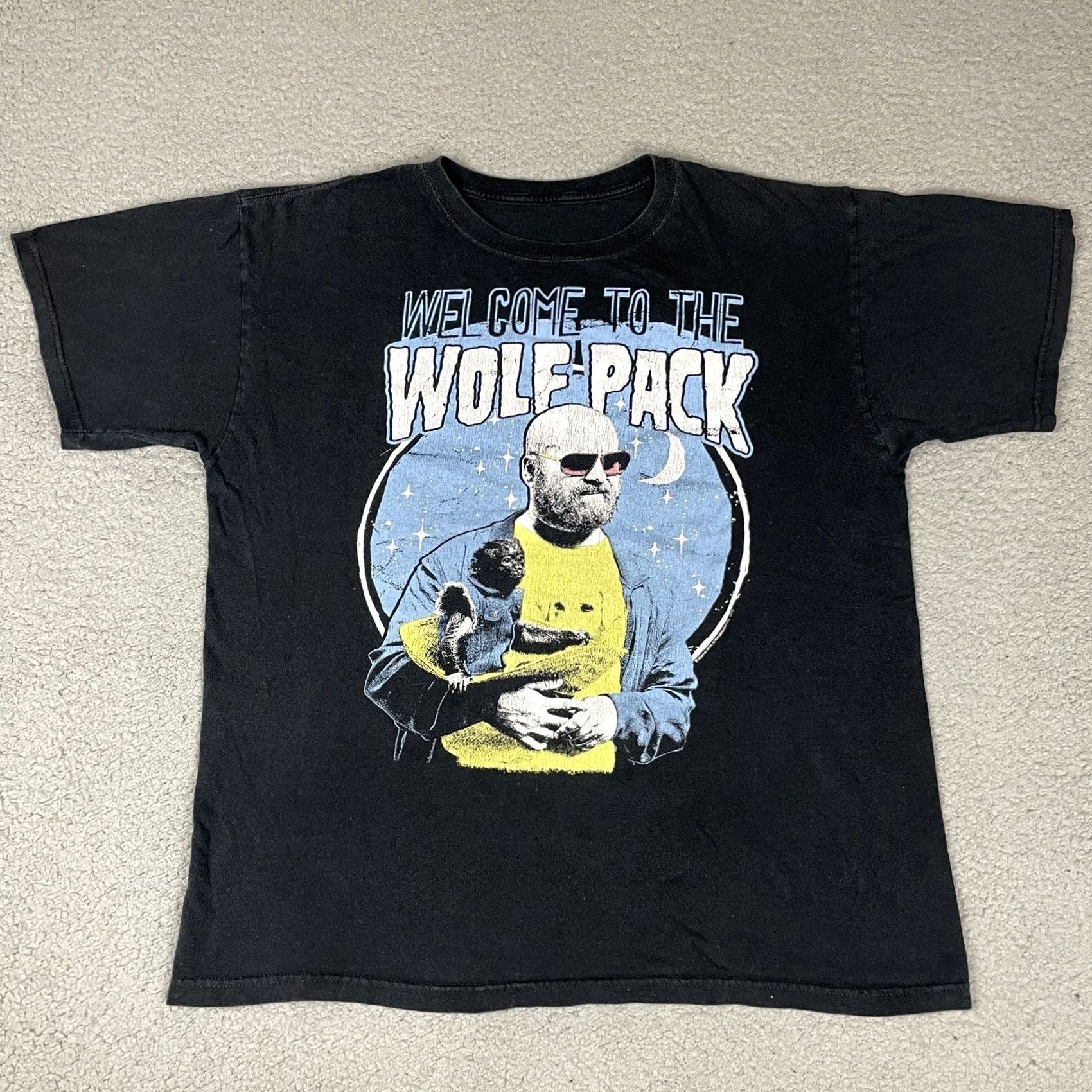 Vintage VINTAGE The Hangover TShirt Adult Large Black Wolf Pack Short Movie Tee Distressed TV L* Size US L / EU 52-54 / 3 - 2 Thumbnail