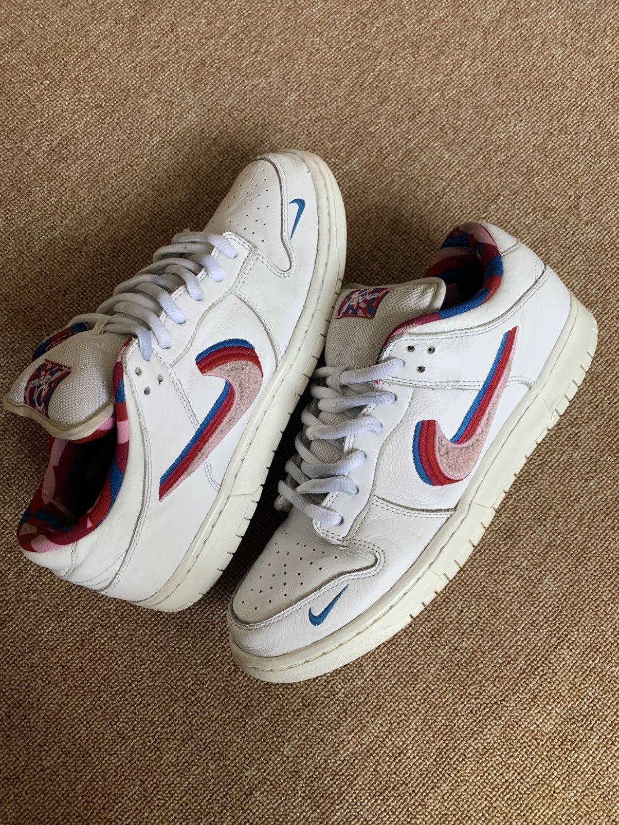 image of Nike Dunk Low Sb Parra Shoes in Green/Black, Men's (Size 10)