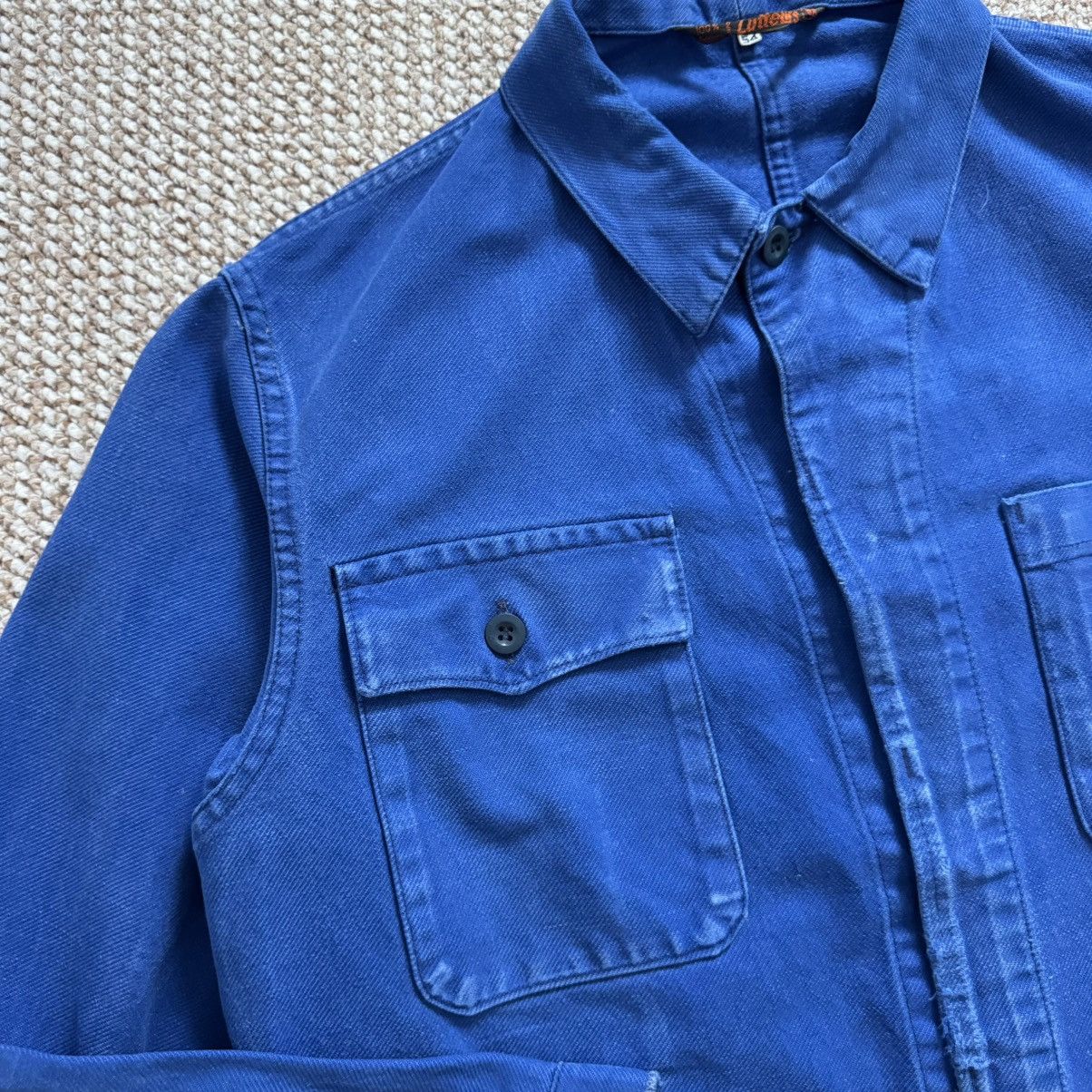 Le Laboureur 80s Lutteurs vintage distressed worn works sanfor jacket Size US L / EU 52-54 / 3 - 3 Thumbnail