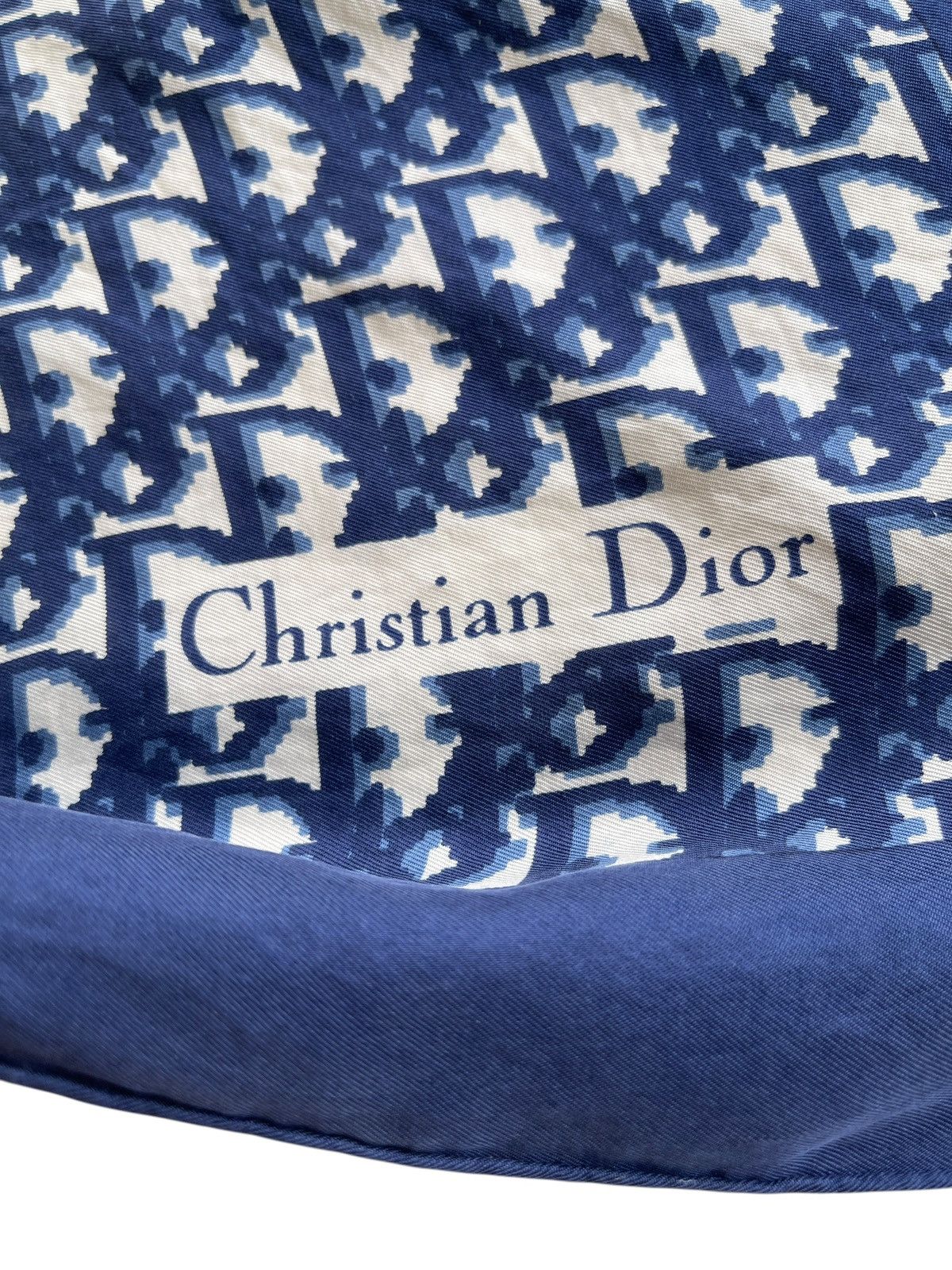 Christian Dior Monsieur Vintage Christian Dior Oblique Monogram Silk Scarves Size ONE SIZE - 4 Thumbnail