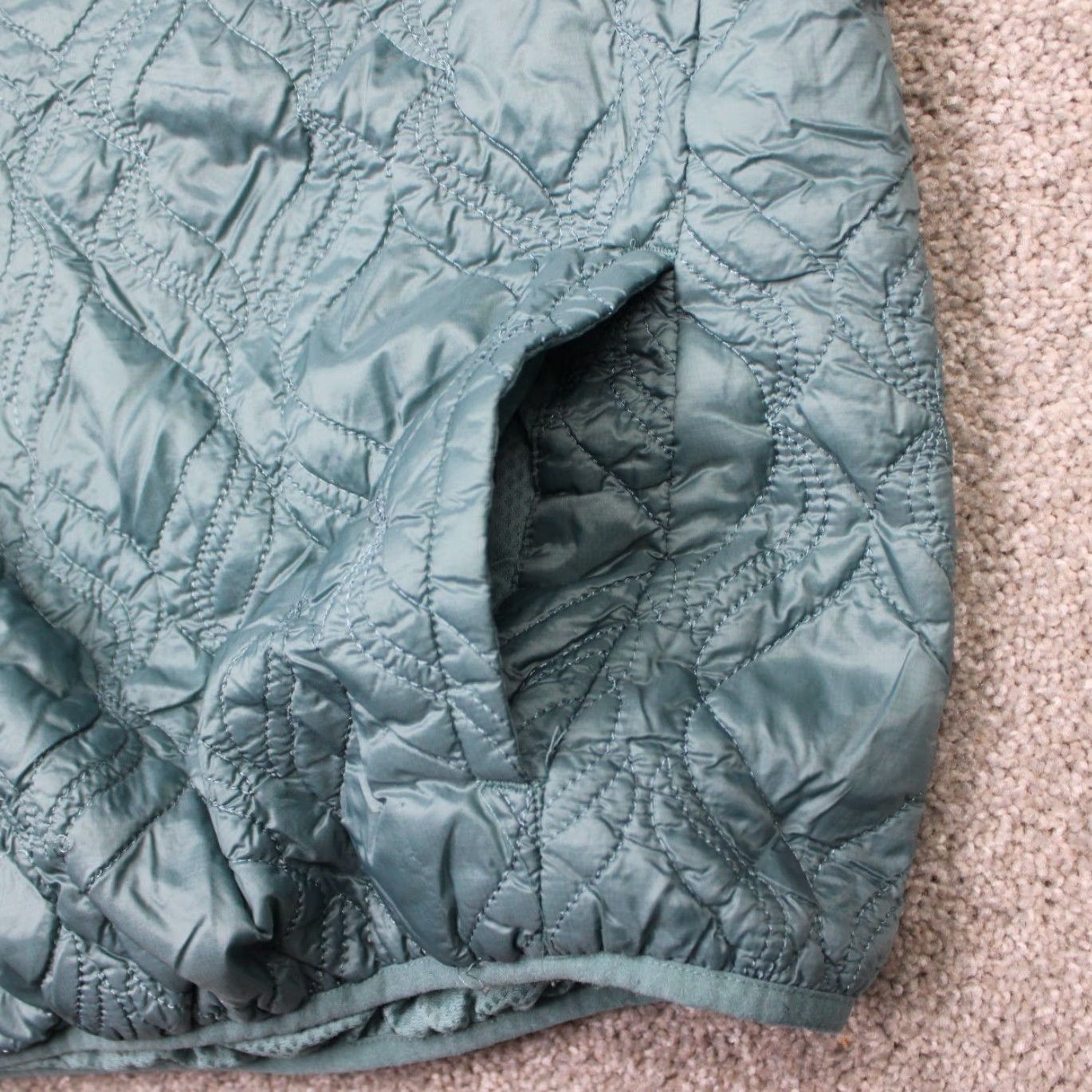 Fabletics Fabletics Jacket Mens Medium Green The Loft Quilted Water Resistant 1/4 Zip Coat Shirt? Size US M / EU 48-50 / 2 - 7 Thumbnail