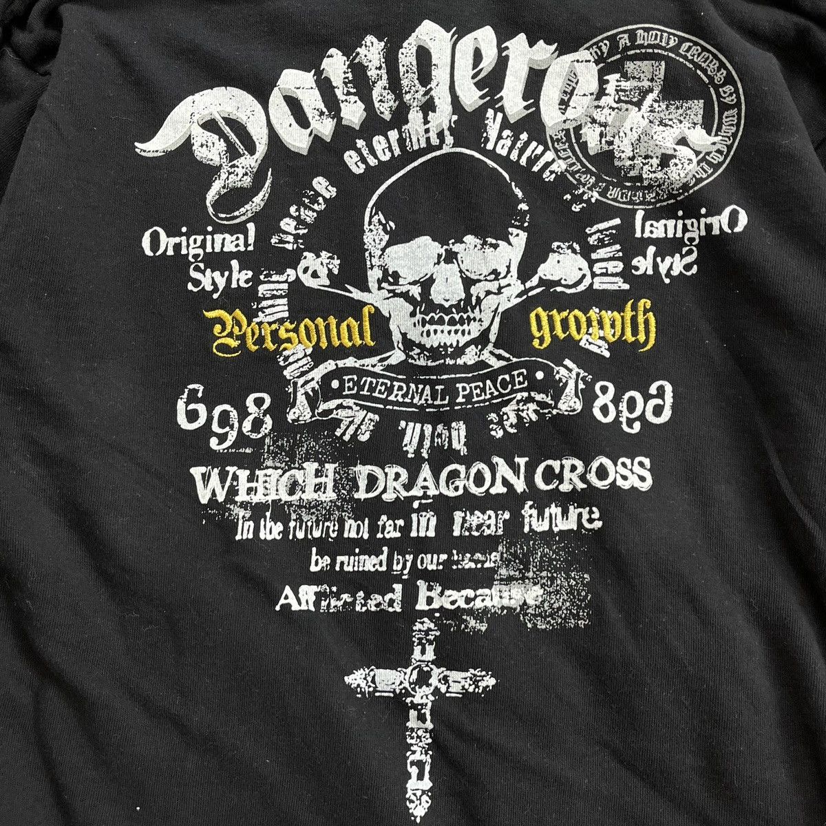 14th Addiction 2000s Beaumere Skulls Cross Punk Lgb Style Zip Fur Hoodie Size US M / EU 48-50 / 2 - 14 Thumbnail